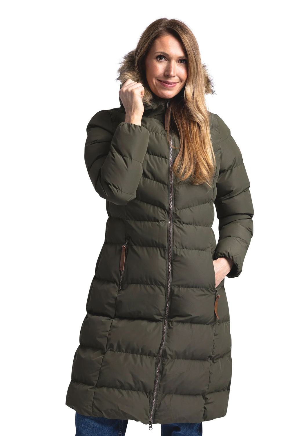 Dark Green Audrey Padded Jacket, Image 5 of 5
