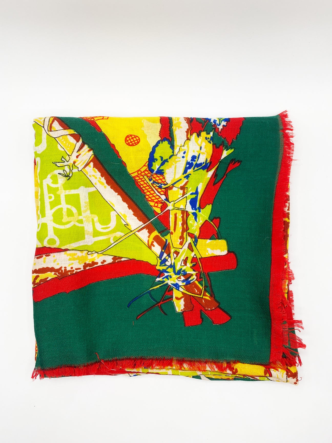 Green Green Multi Print Scarf, Image 3 of 3