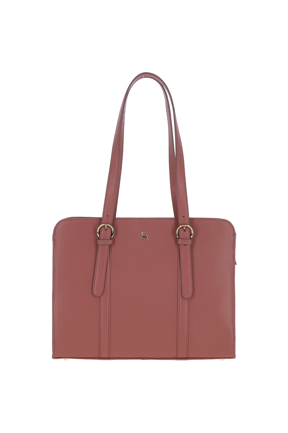 Pink 'Alonza' Zip Top Leather Handbag, Image 1 of 3