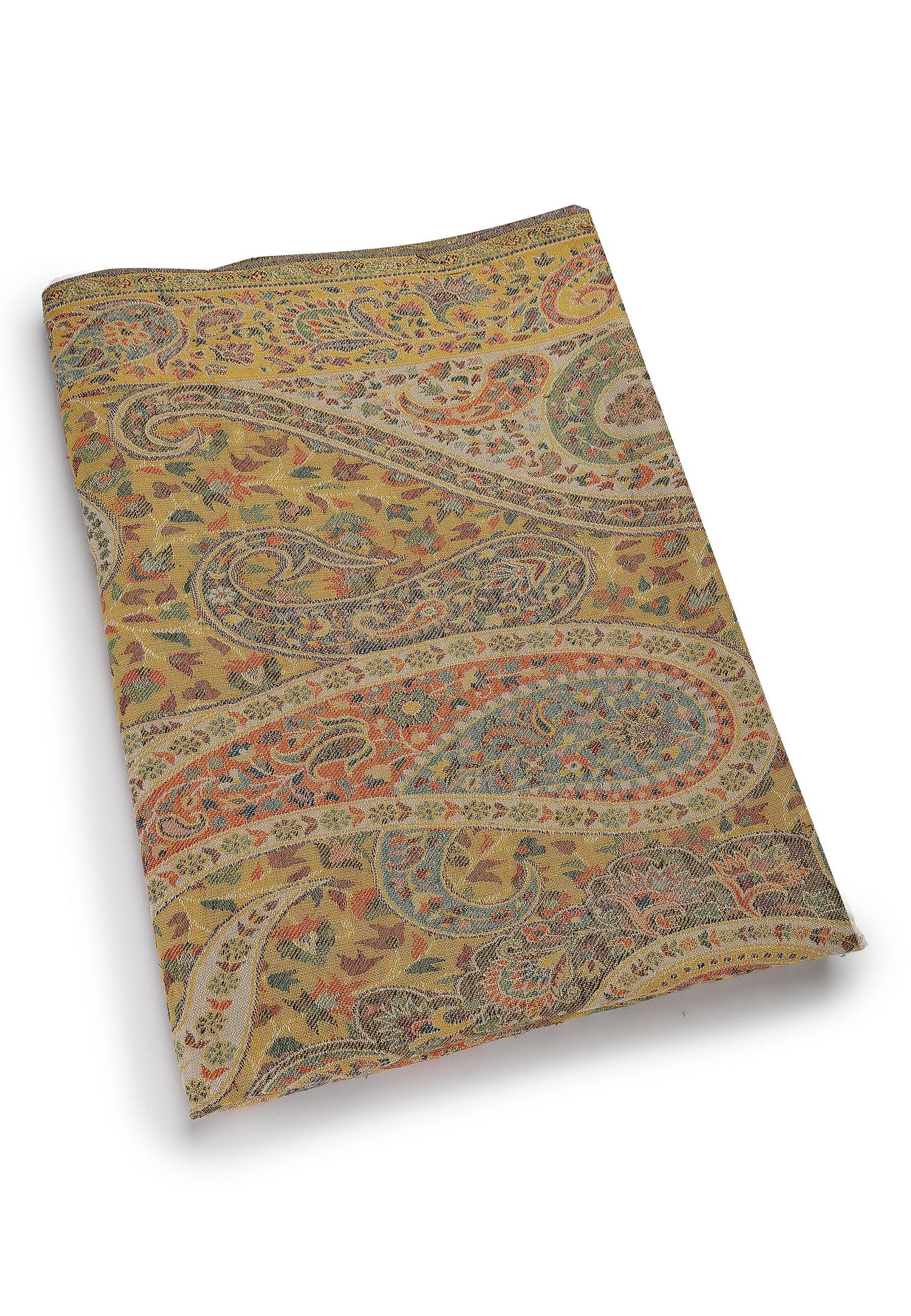 Multi Kashmiri Jamawar Scarf, Image 2 of 4