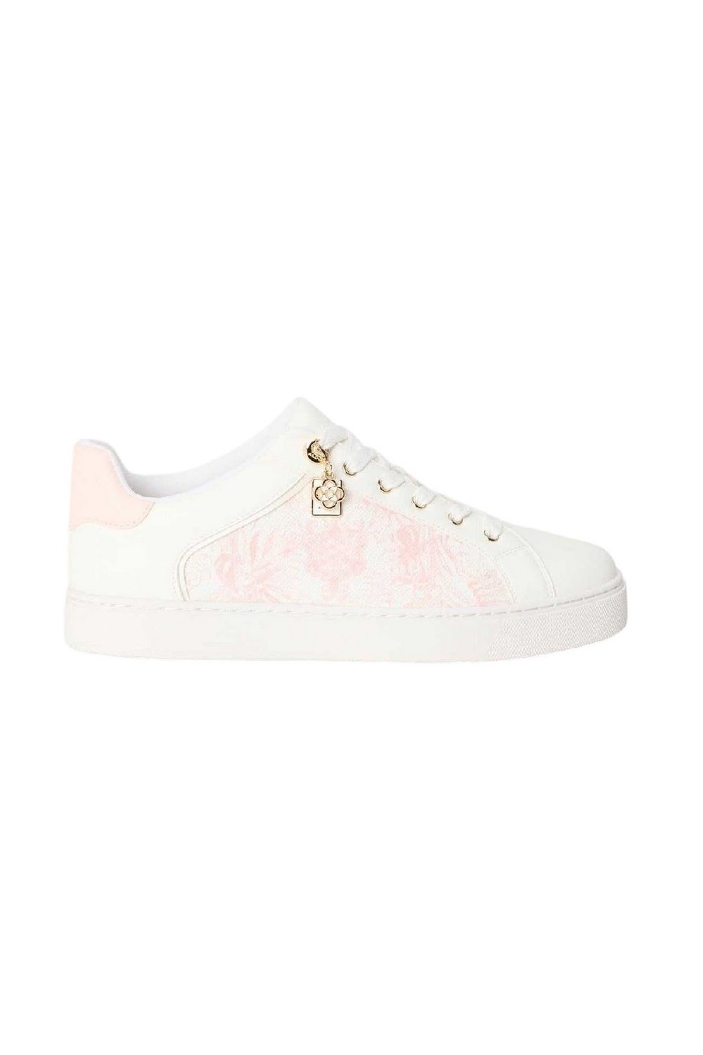 Pink Elgata Platform Trainers, Image 1 of 3