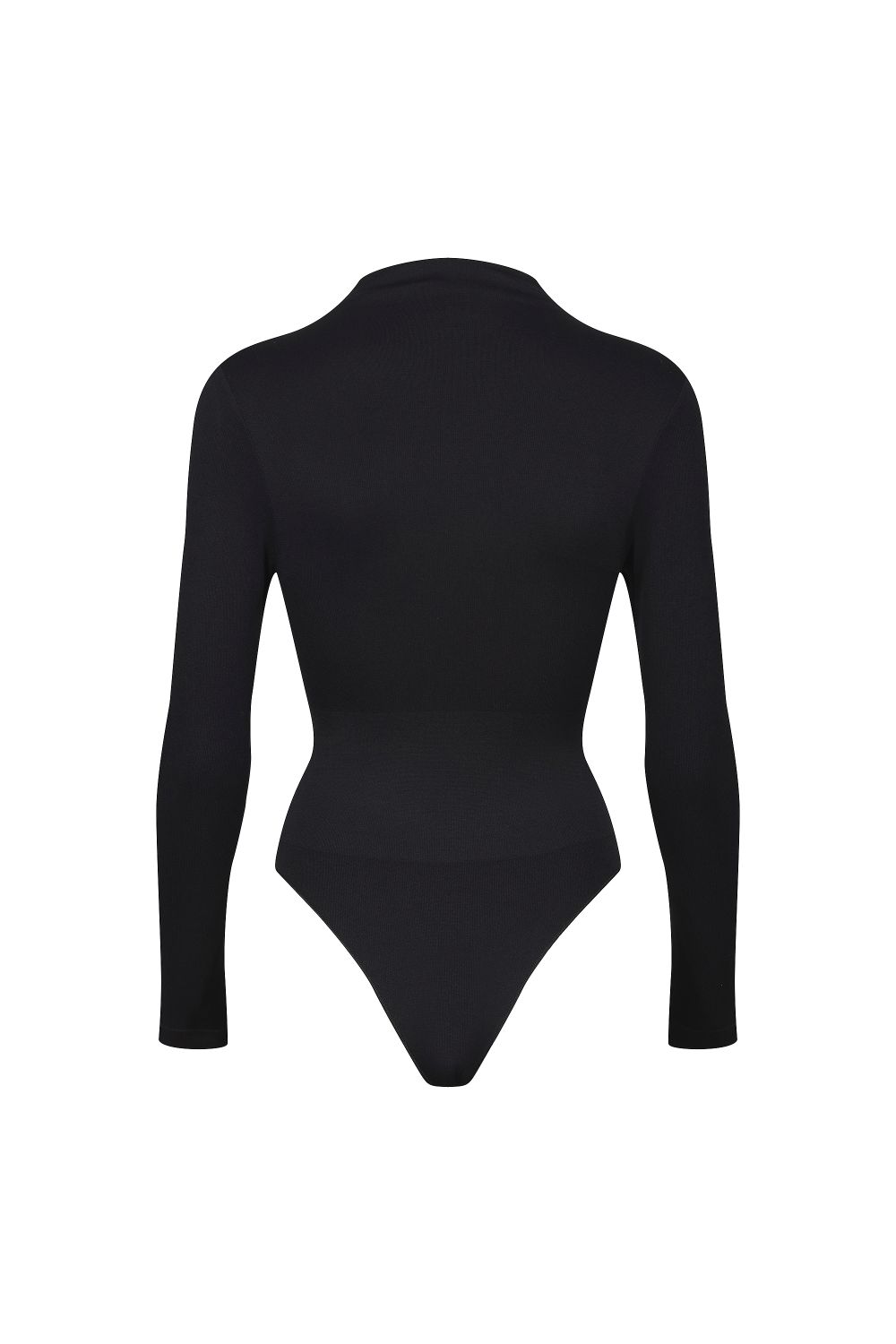 Black Turtle Neck Sculpting Bodysuit, Image 2 of 5