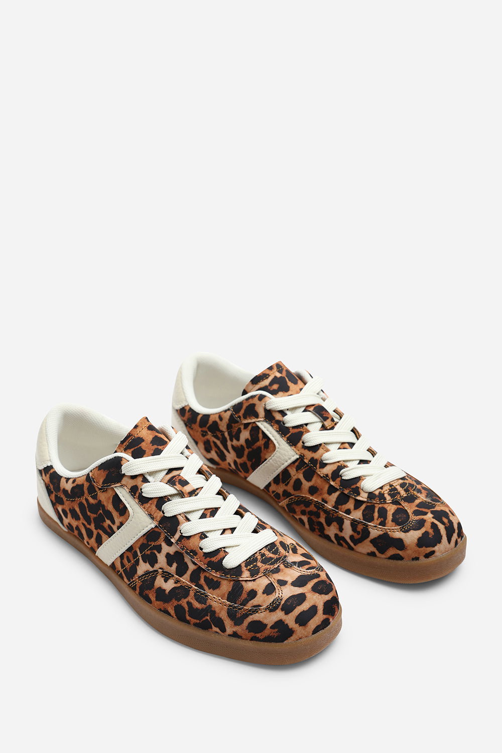 Brown Ensley Low Profile Panel Detailed Trainer, Image 4 of 6