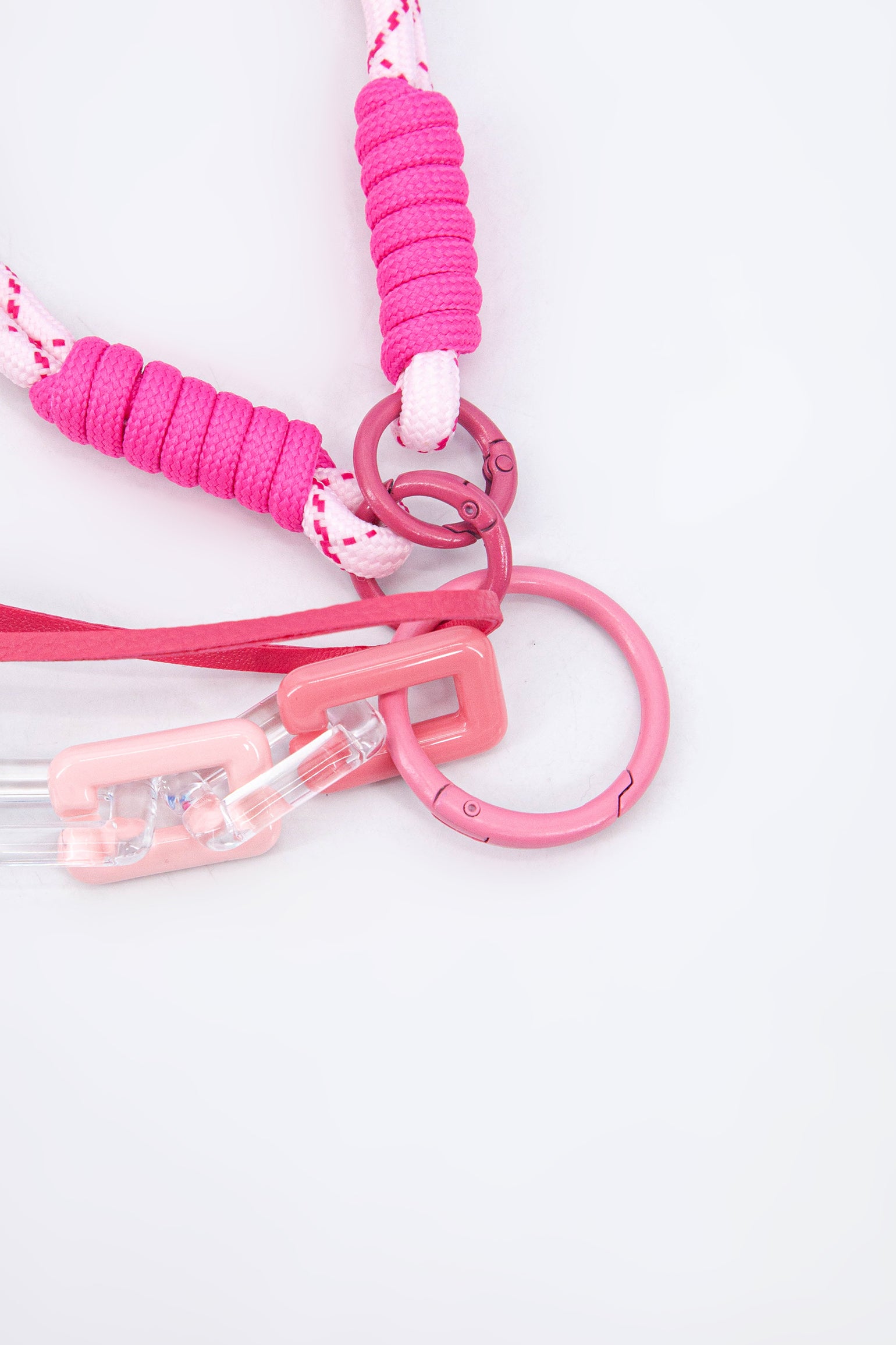 Pink Lucky Horseshoe Clip On Bag Charm, Image 2 of 3