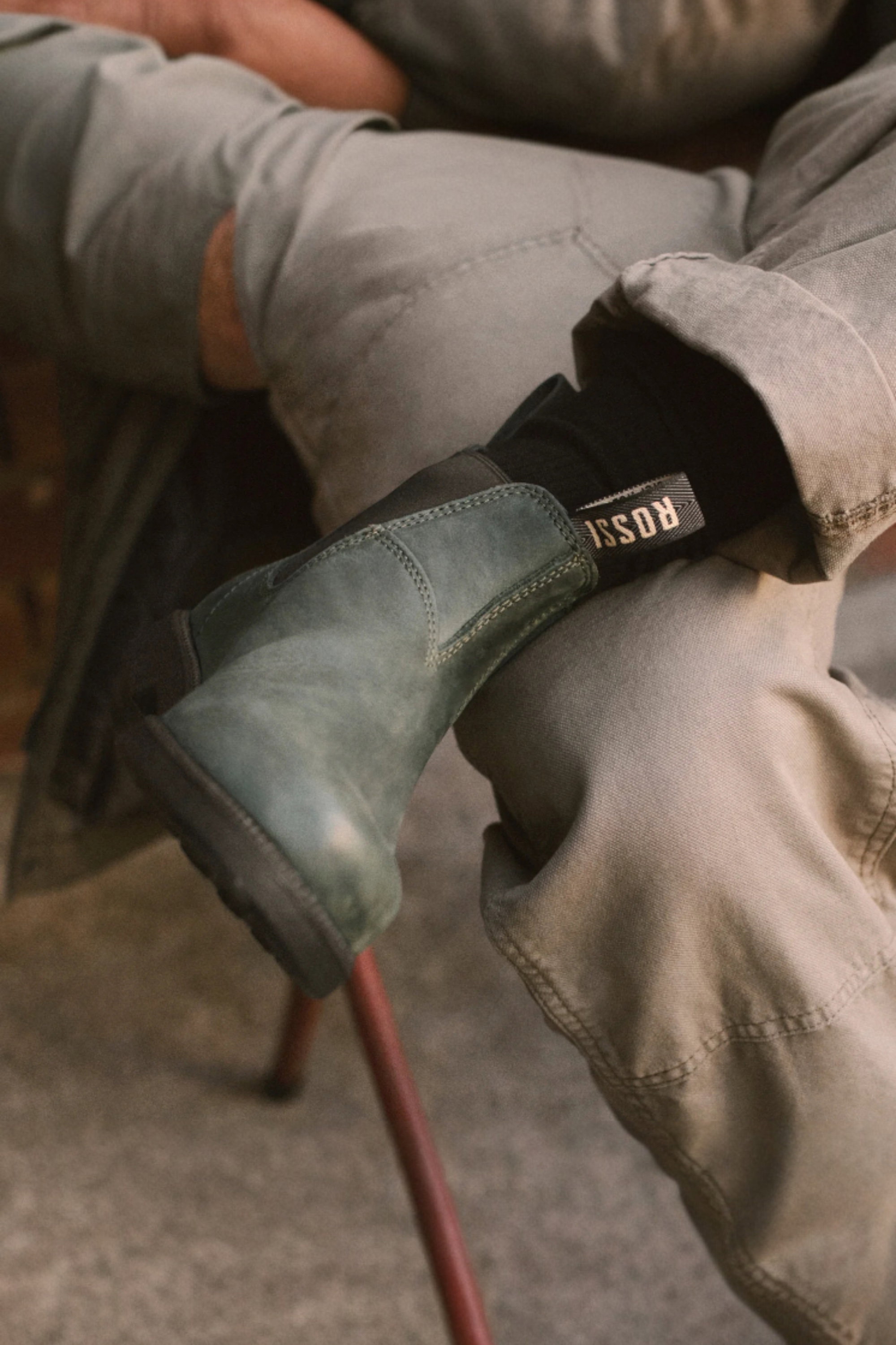 Dark Green Booma 607 Moss Leather Chelsea Boots, Image 5 of 5