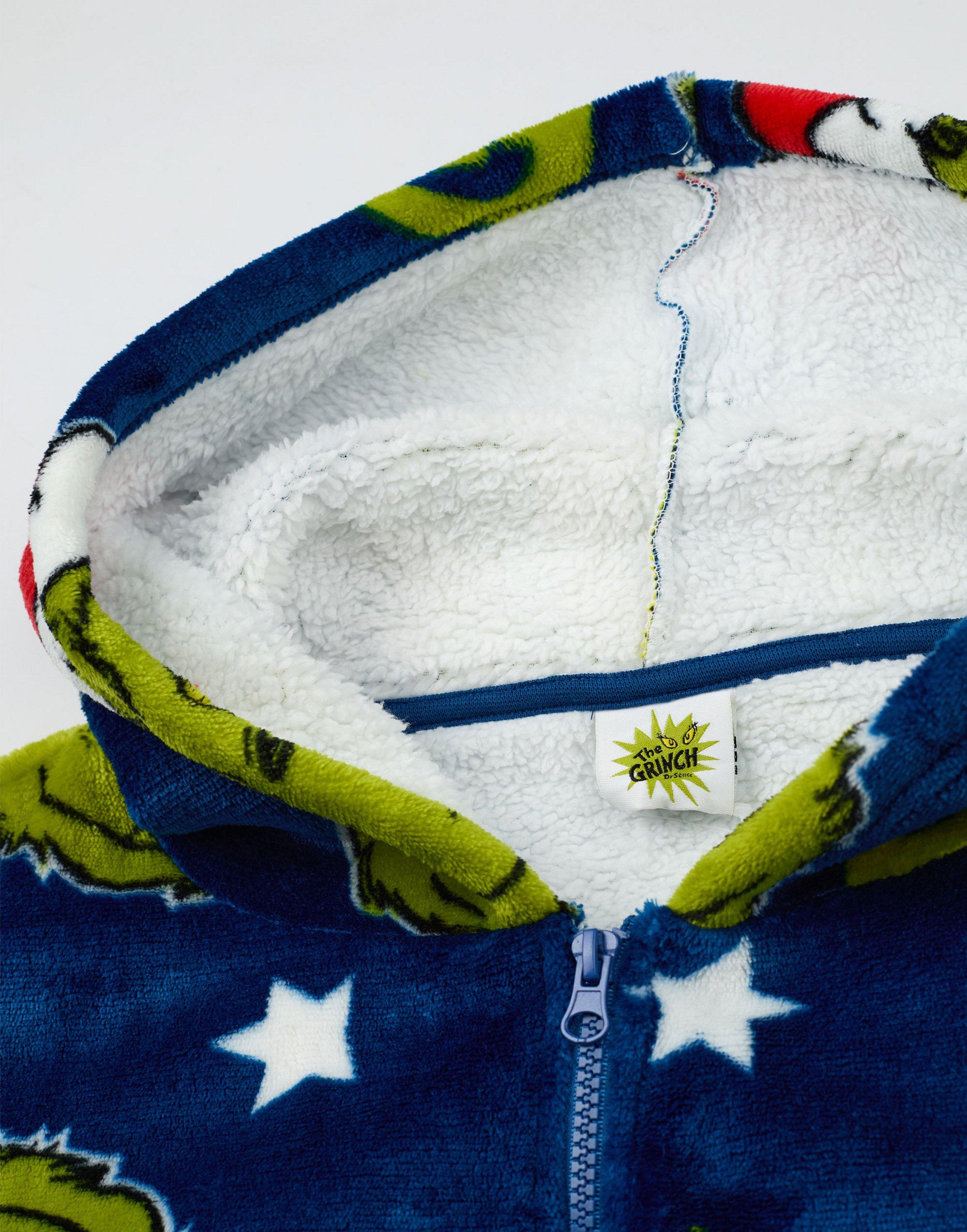 Multi The Grinch Zip Through Blanket Hoodie, Image 5 of 6