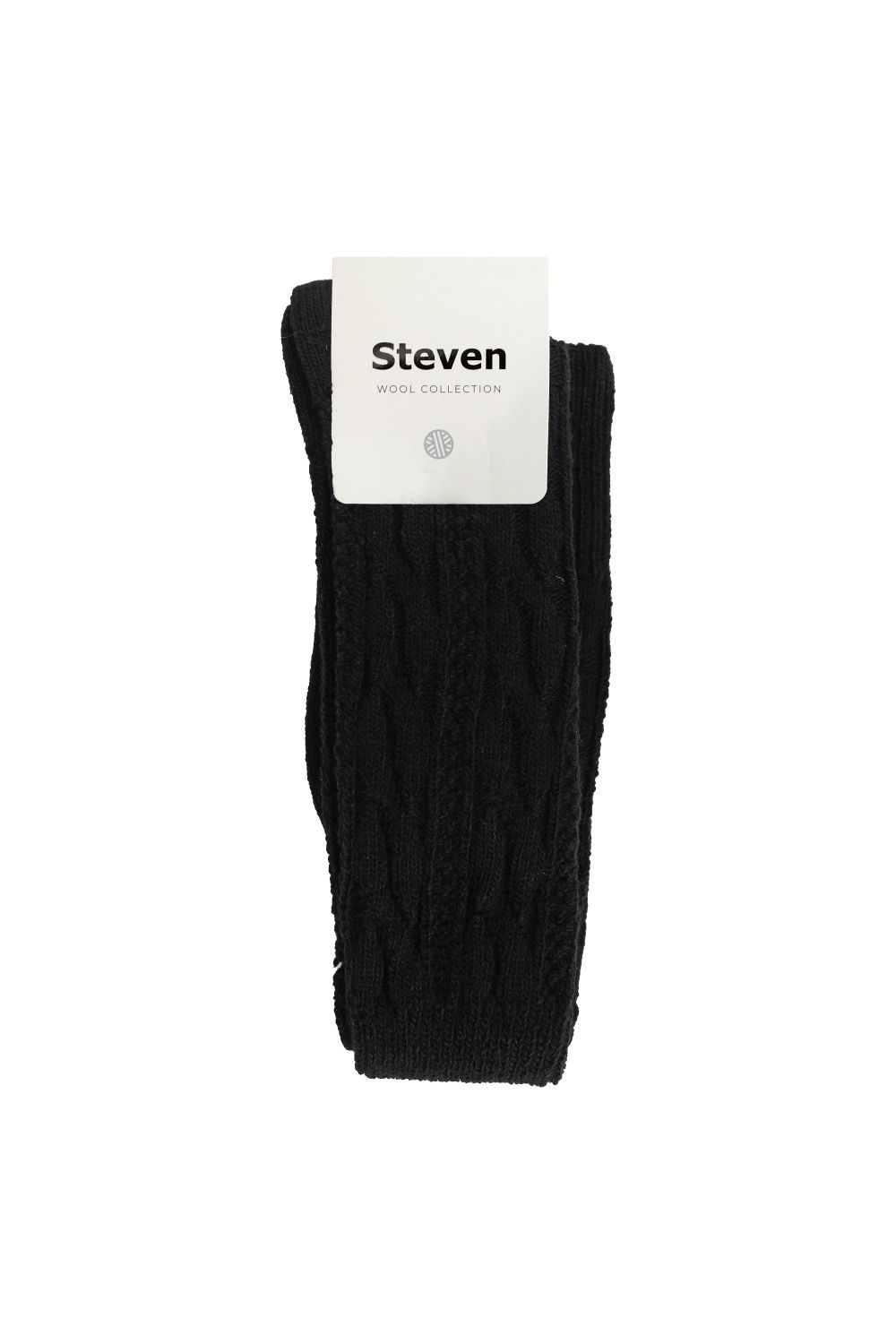 Black 1 Pack Over The Knee Wool Socks, Image 2 of 5