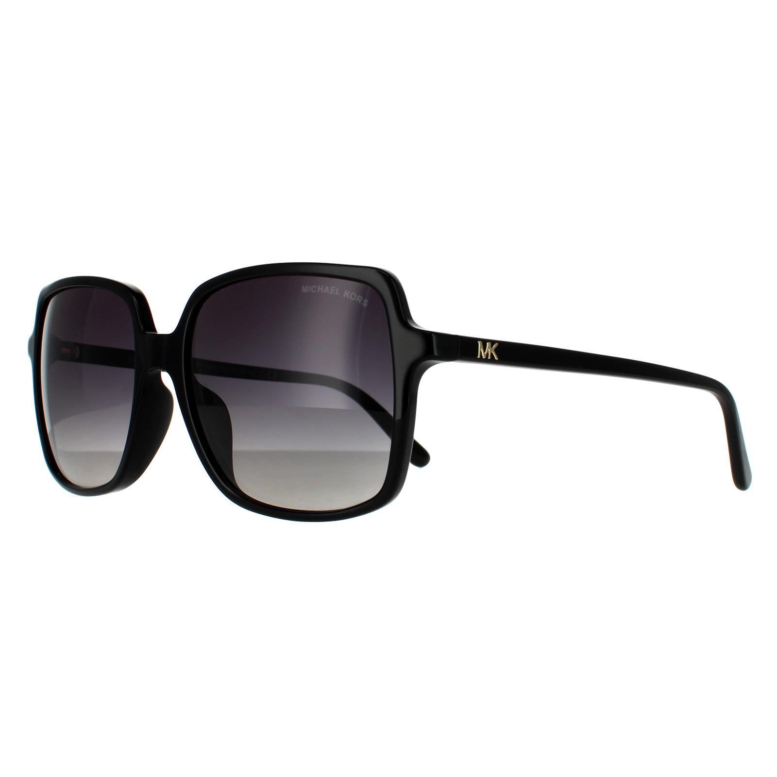 Black Michael Kors Black Square Grey Grey Gradient Polarized Sunglasses, Image 2 of 4