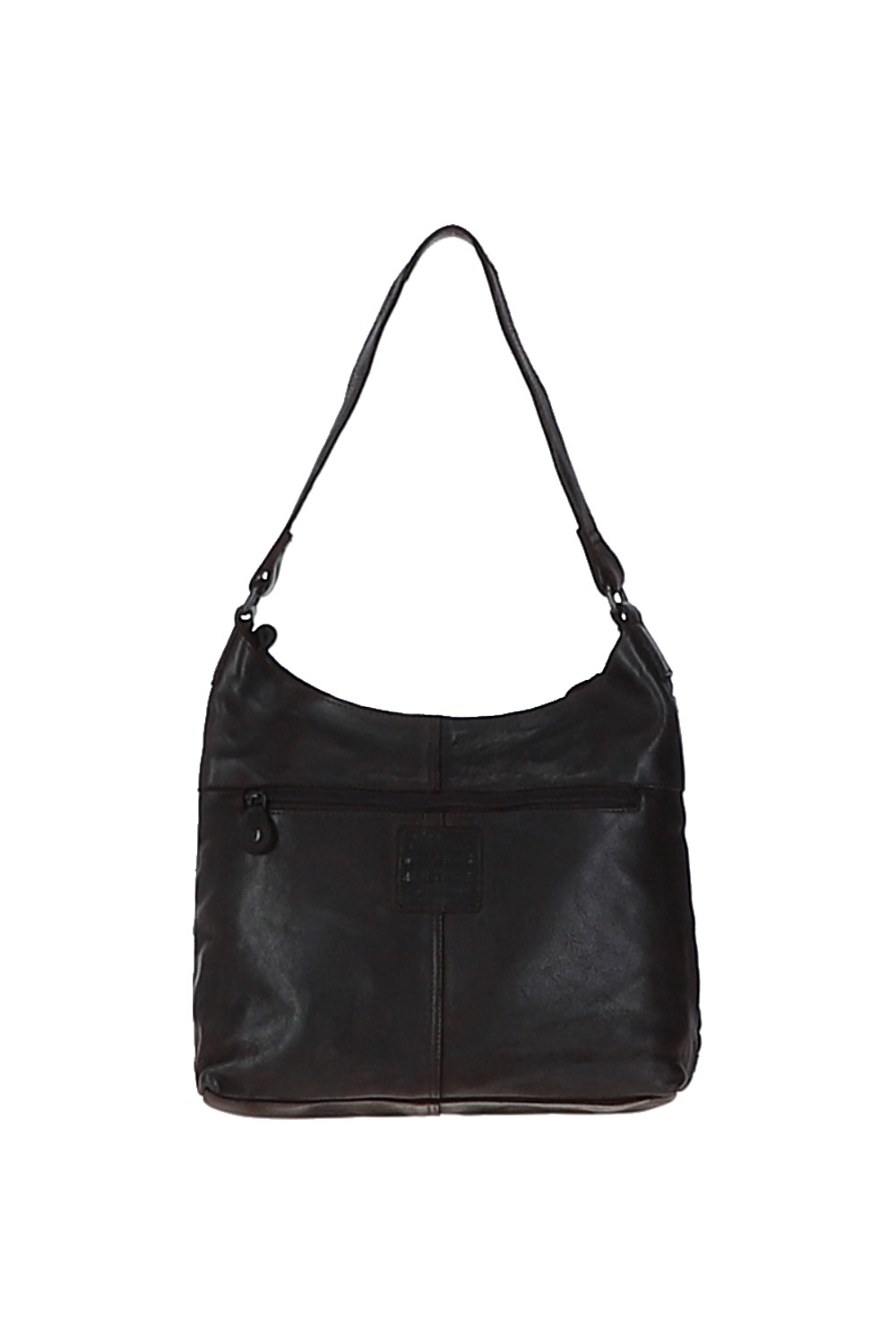 Dark Brown 'Raffinatezza' Vintage Woven Leather Shoulder Bag, Image 3 of 3