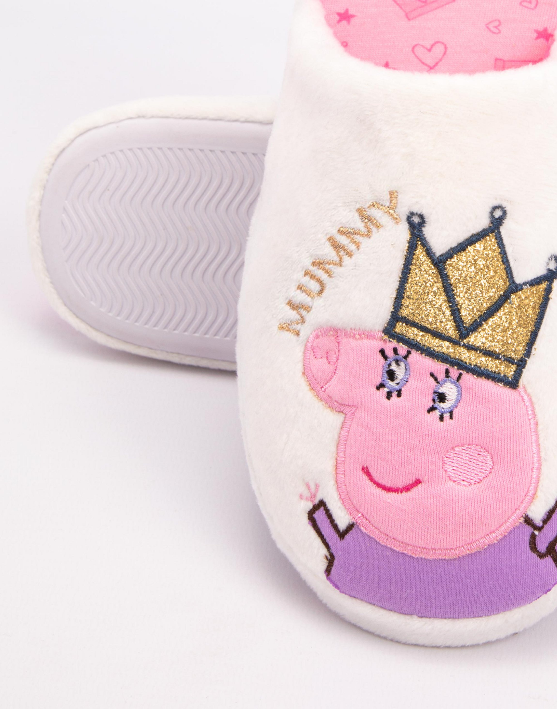 White Peppa Pig Queen Mummy Slippers For Women, Image 4 of 6