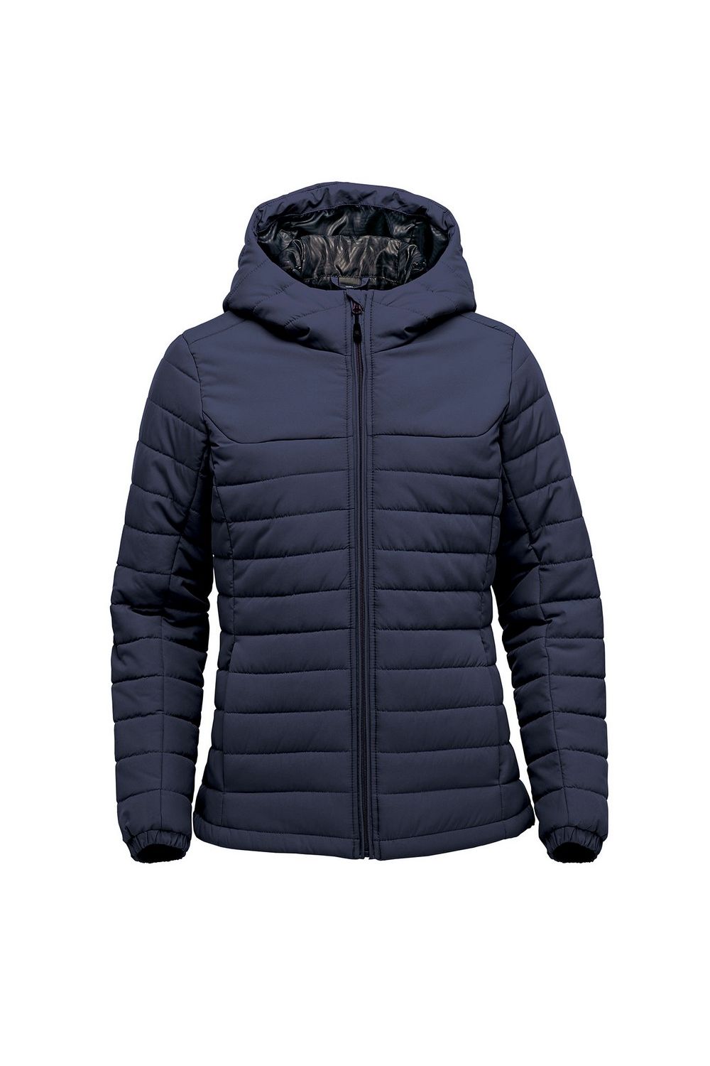 Navy Nautilus Quilted Hooded Jacket, Image 1 of 2