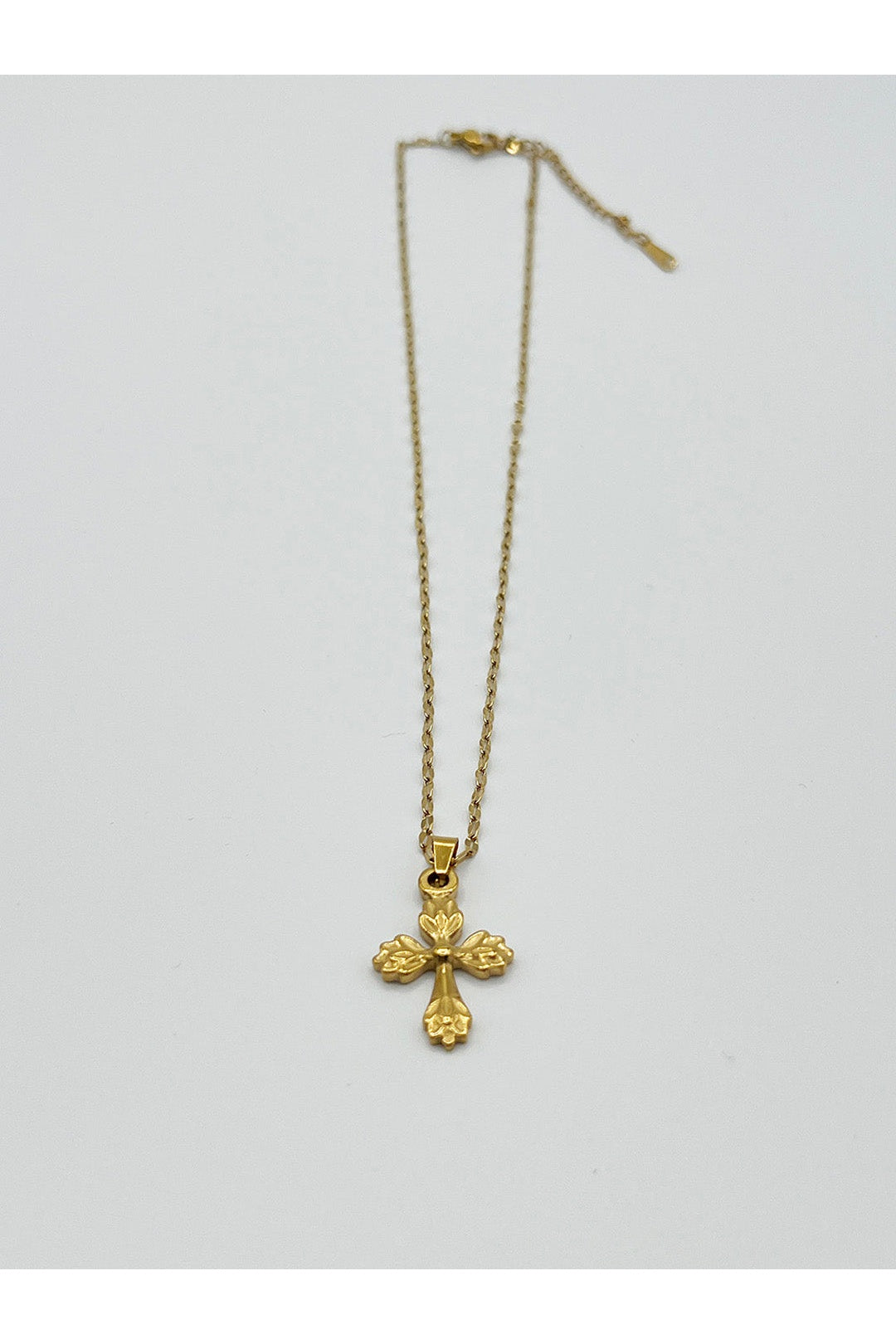 Gold Cross Pendant Necklace with Gift Box, Image 4 of 7