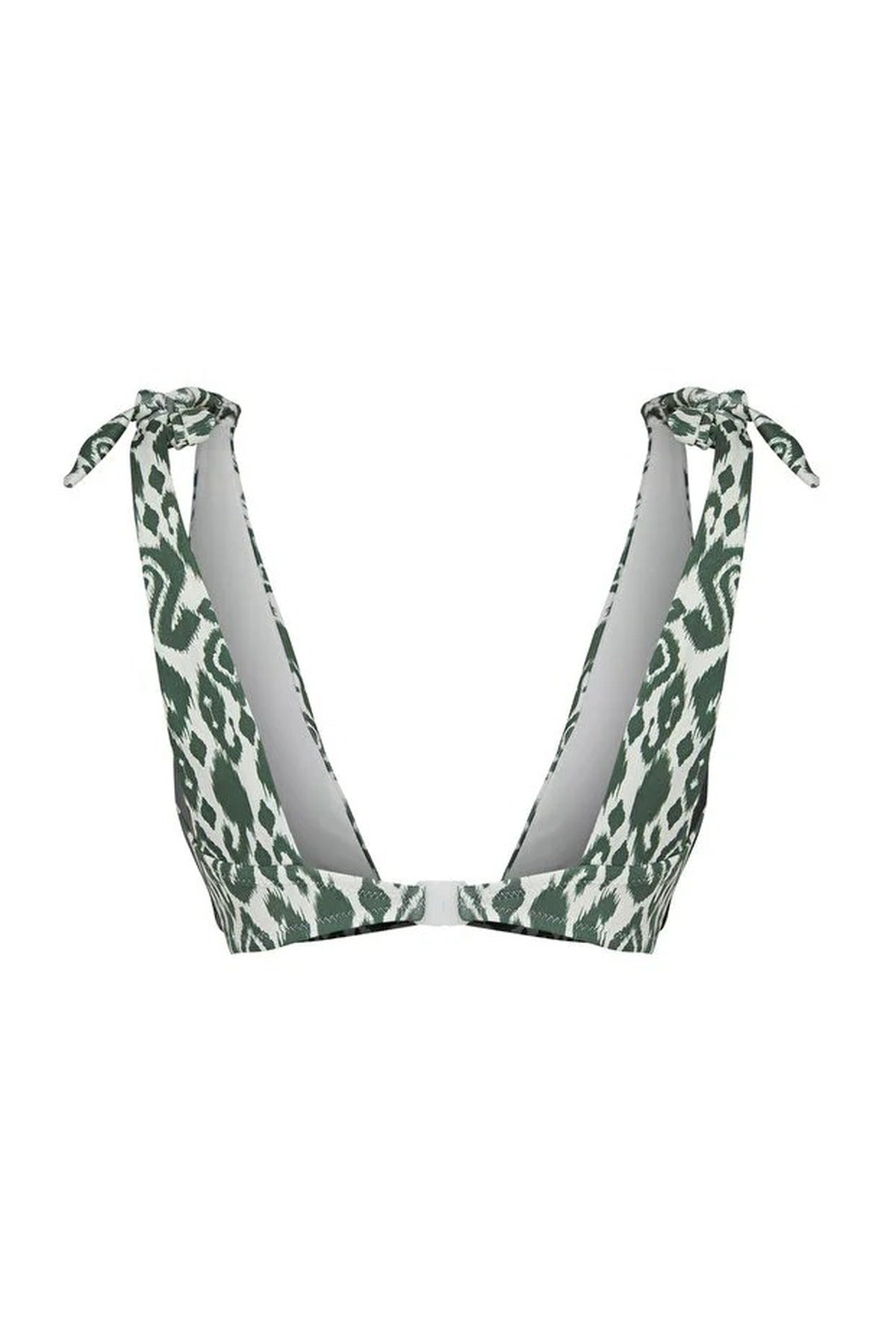 Multi Patterned Knotted Triangle Bikini Top, Image 3 of 5