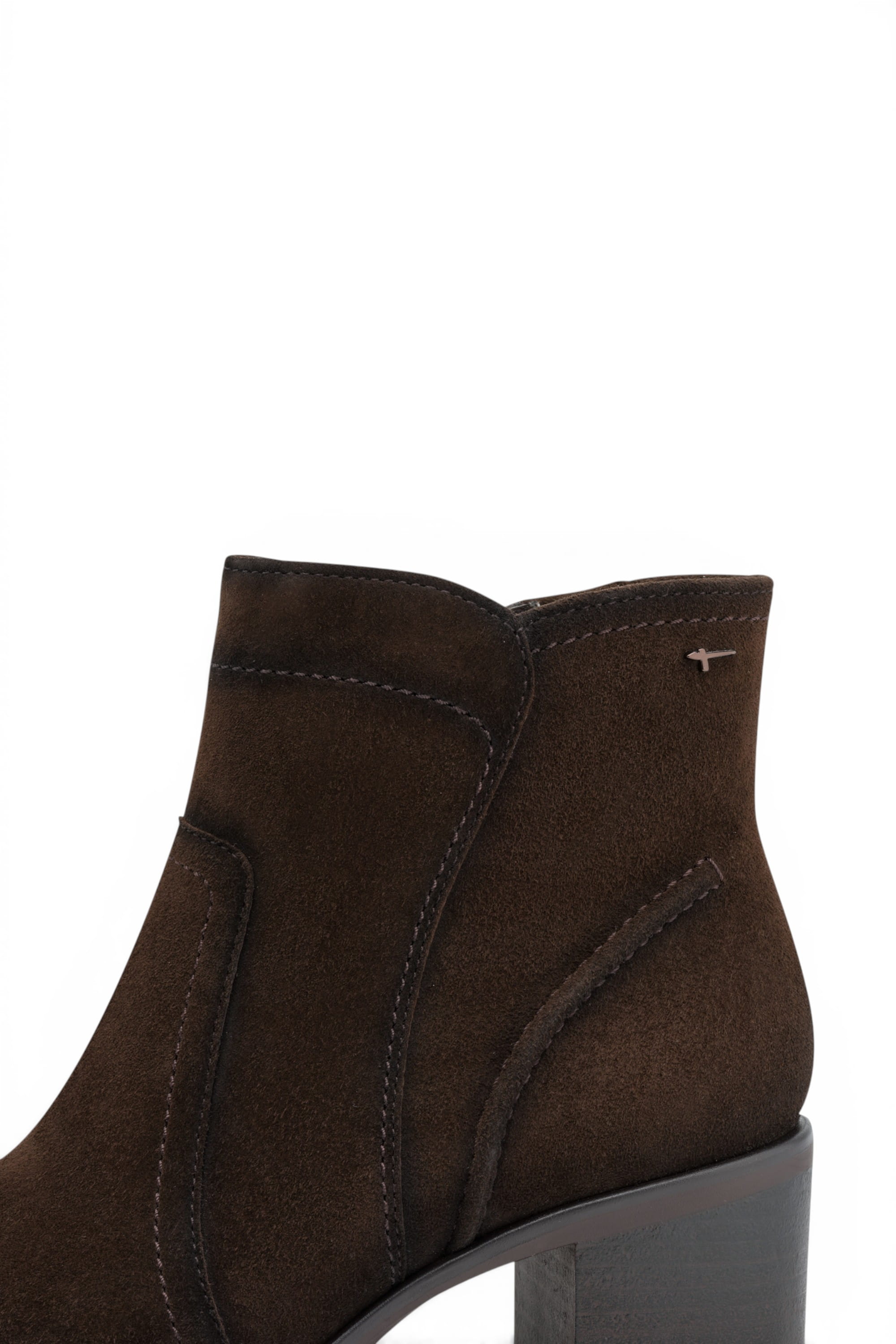 Dark Brown Leather Heeled Ankle Boots - 25313-47, Image 5 of 7