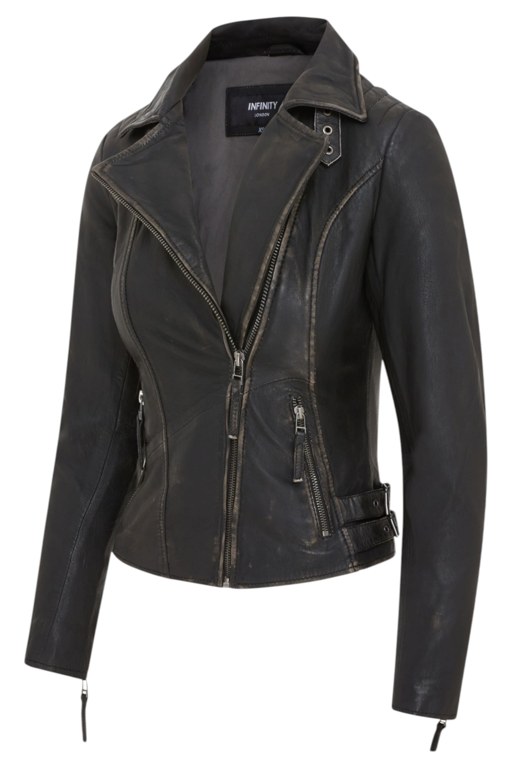 Tortoishell Leather Brando Biker Jacket - Finnsnes, Image 4 of 8