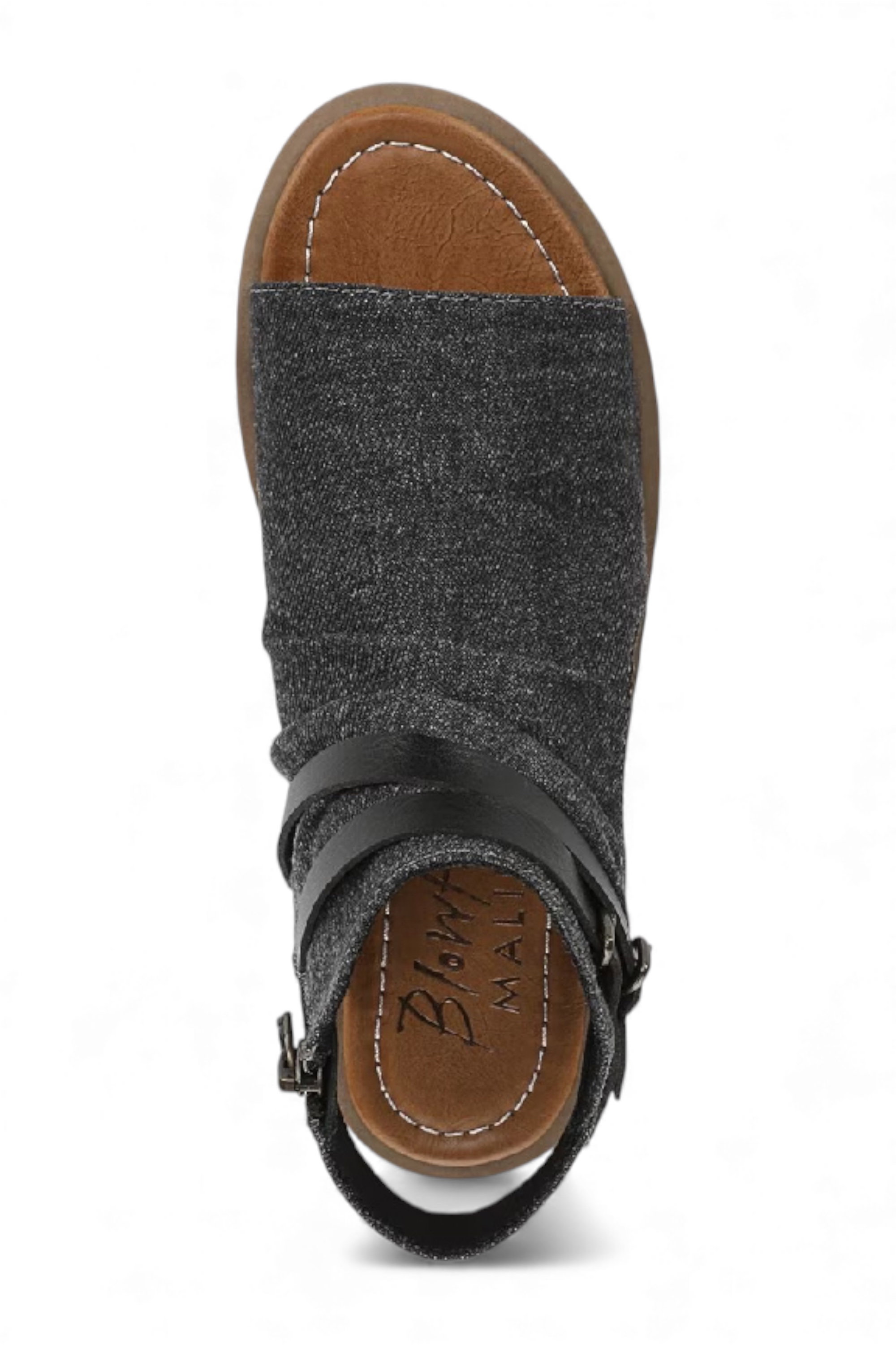 Grey Blowfish Malibu Grey Womens "Denver" Strappy Low Wedge Sandals, Image 5 of 6