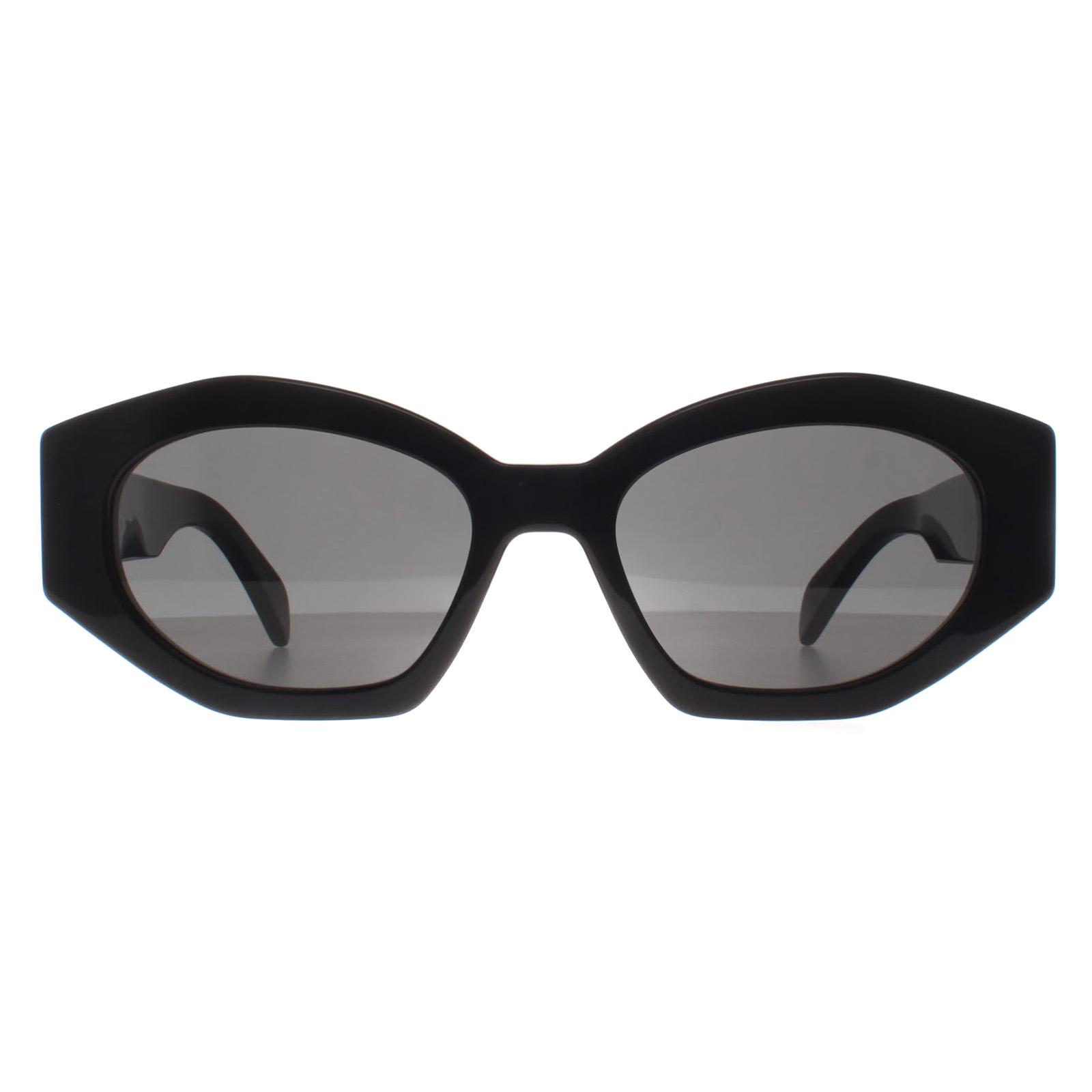 Black Cat Eye Shiny Black Smoke Grey Triomphe CL40238U, Image 1 of 4