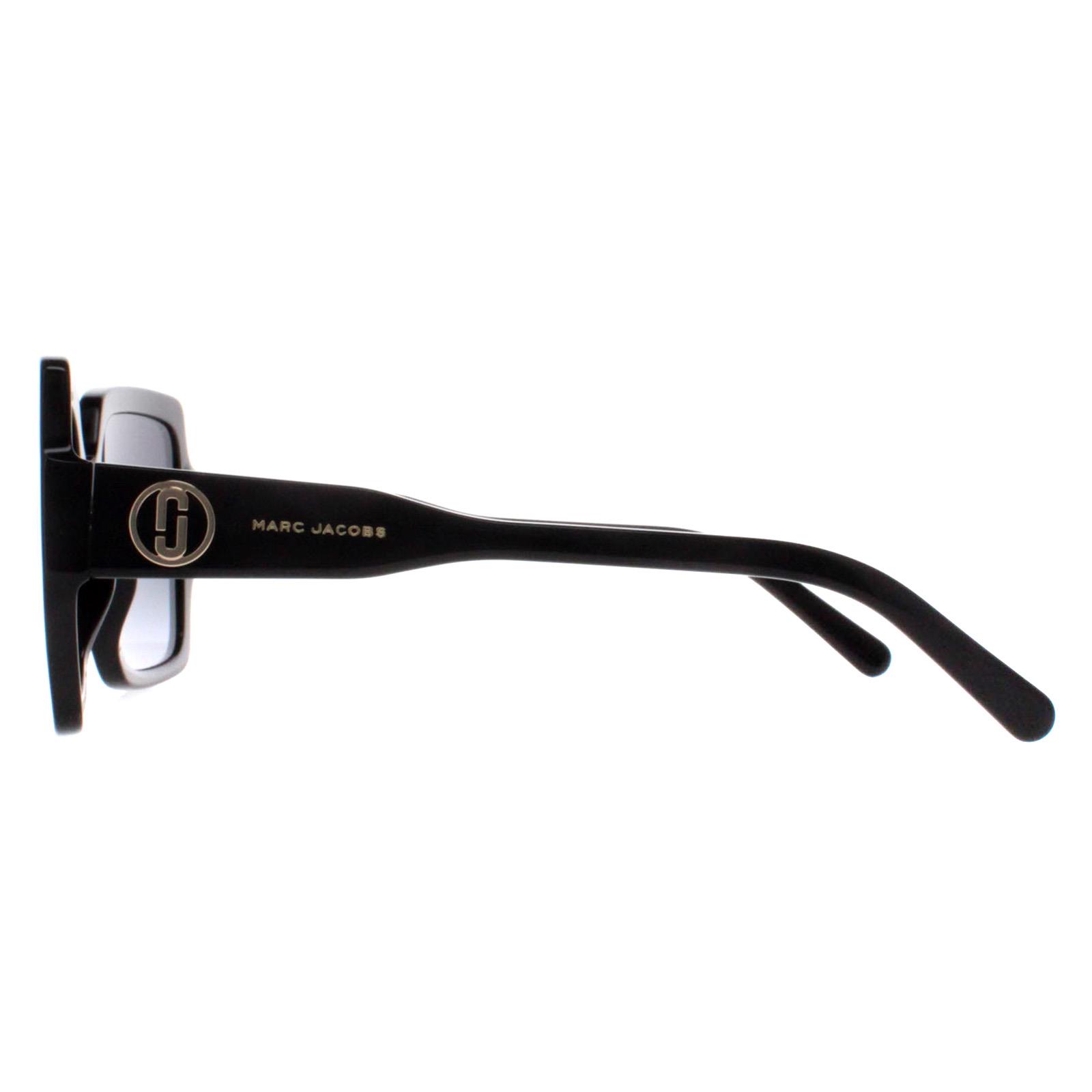 Black Cat Eye Shiny Black Dark Grey Gradient MARC 731/S, Image 3 of 4