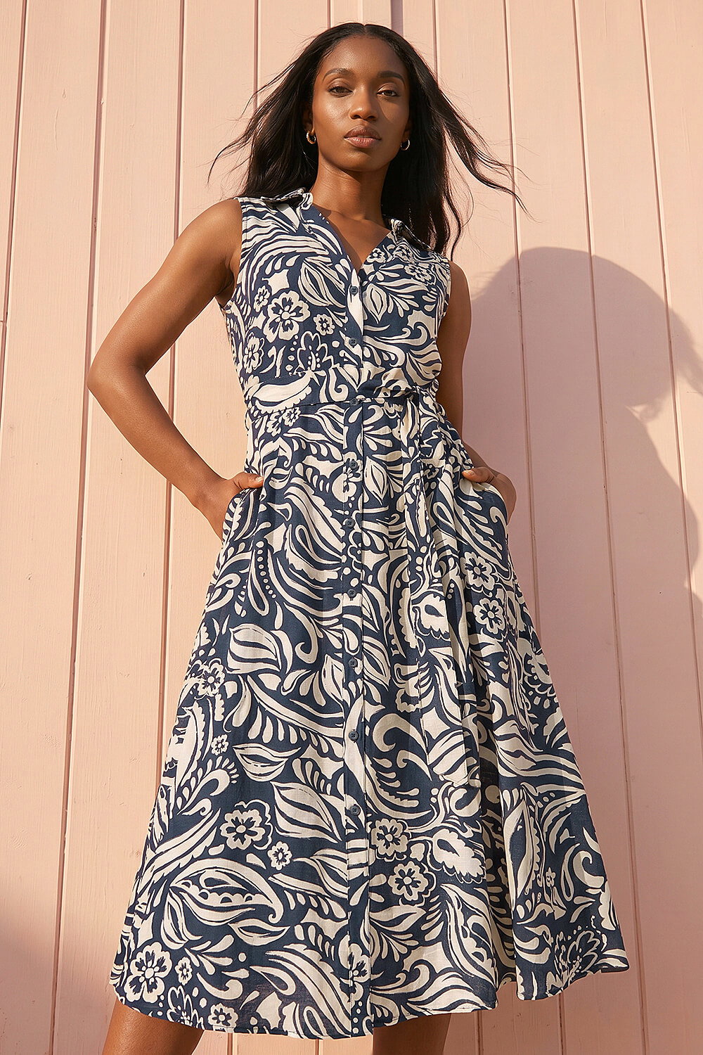 petite tie waist formal wiggle midi dress Lapointe Cream Viscose Sleeveless Tie Waist Midi Dress