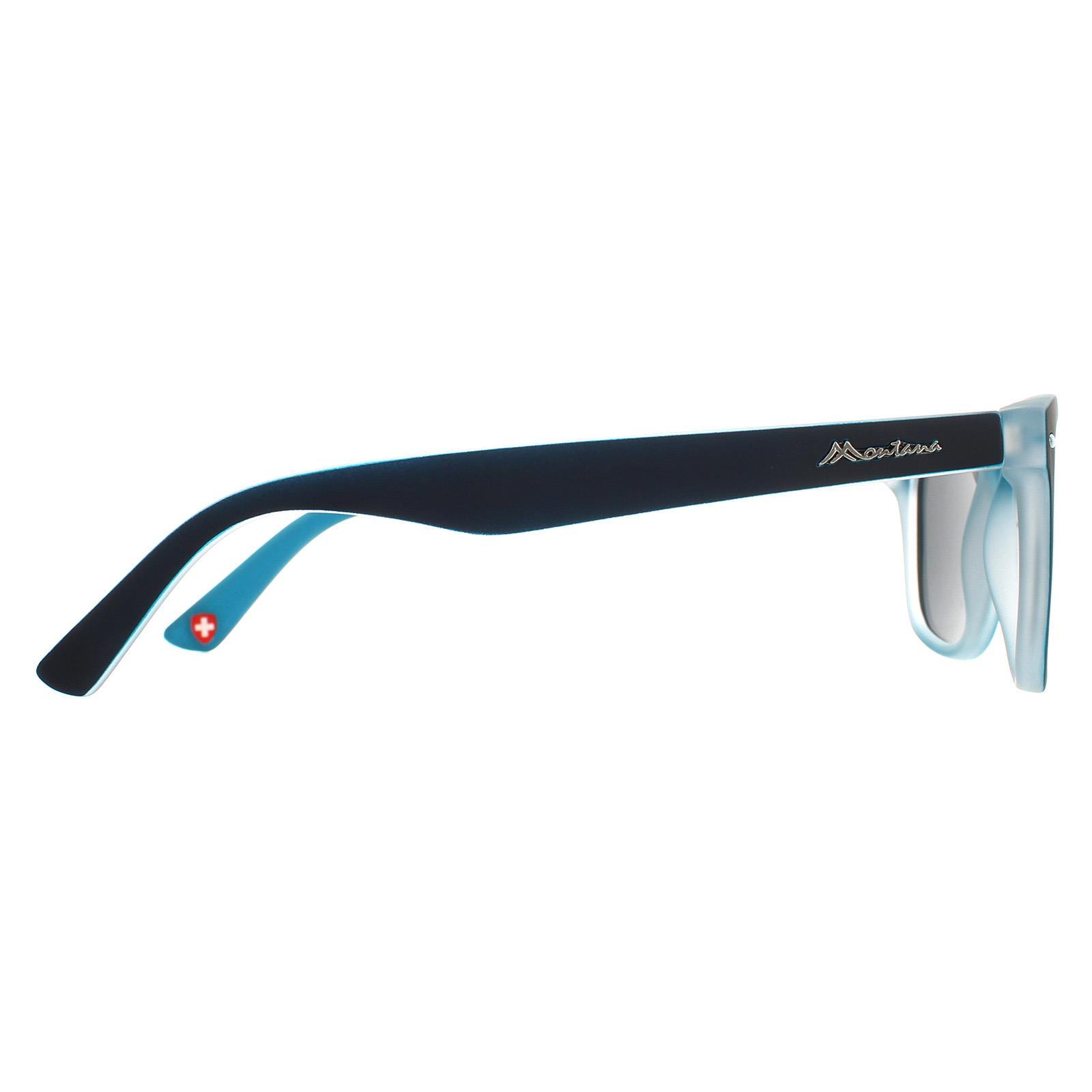 Black Square Black Blue Rubbertouch Grey Polarized MP41 Sunglasses, Image 4 of 4