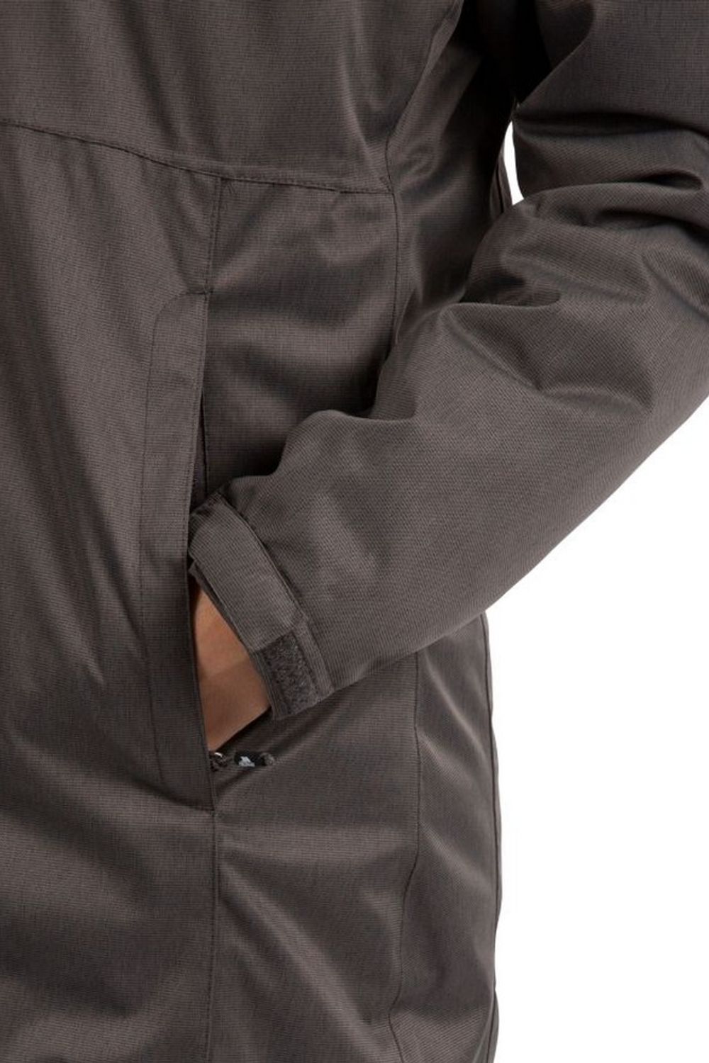 Dark Grey Trespass Dark Grey Wintry TP75 Waterproof Jacket, Image 3 of 8