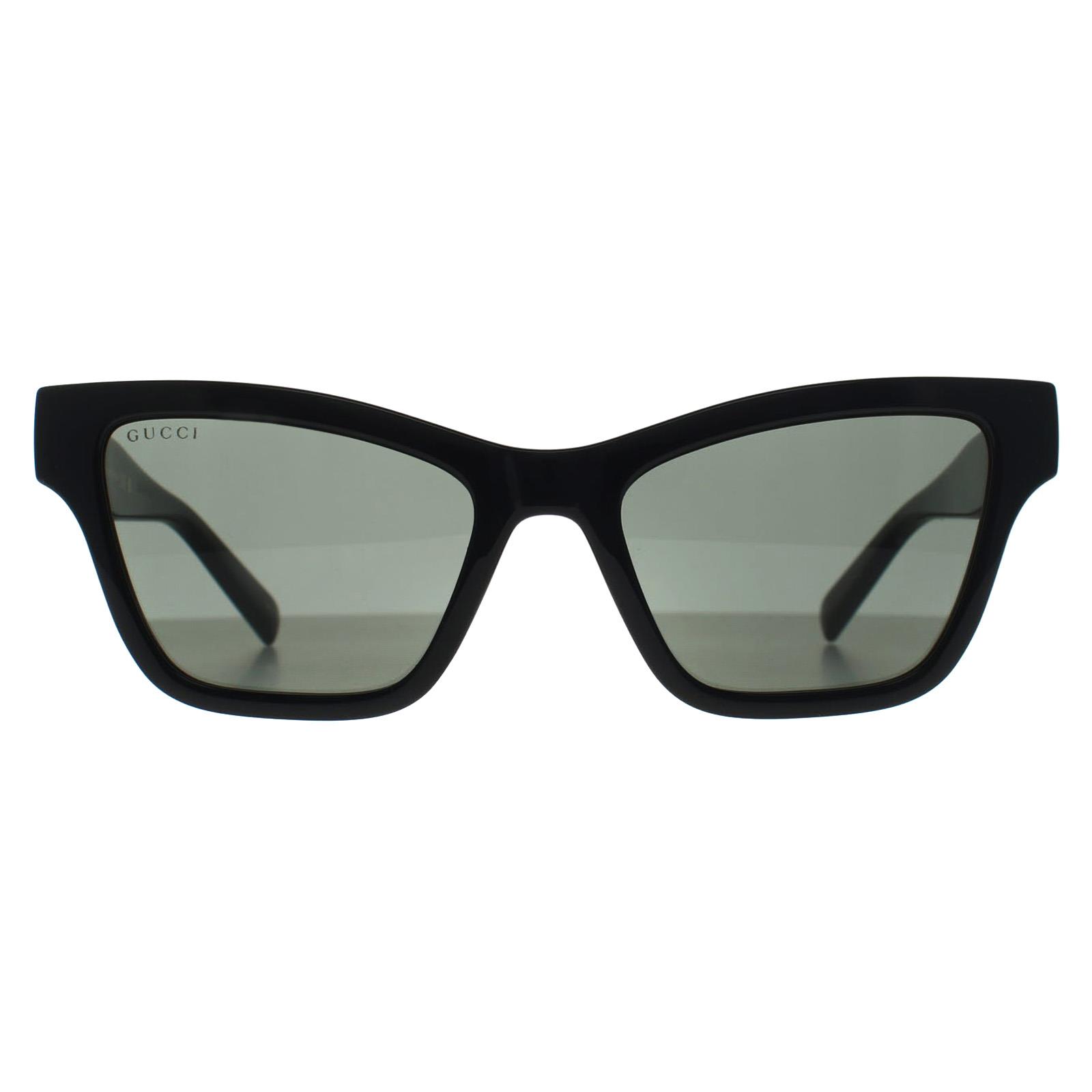 Black Cat Eye Shiny Black Grey GG1982S, Image 1 of 3