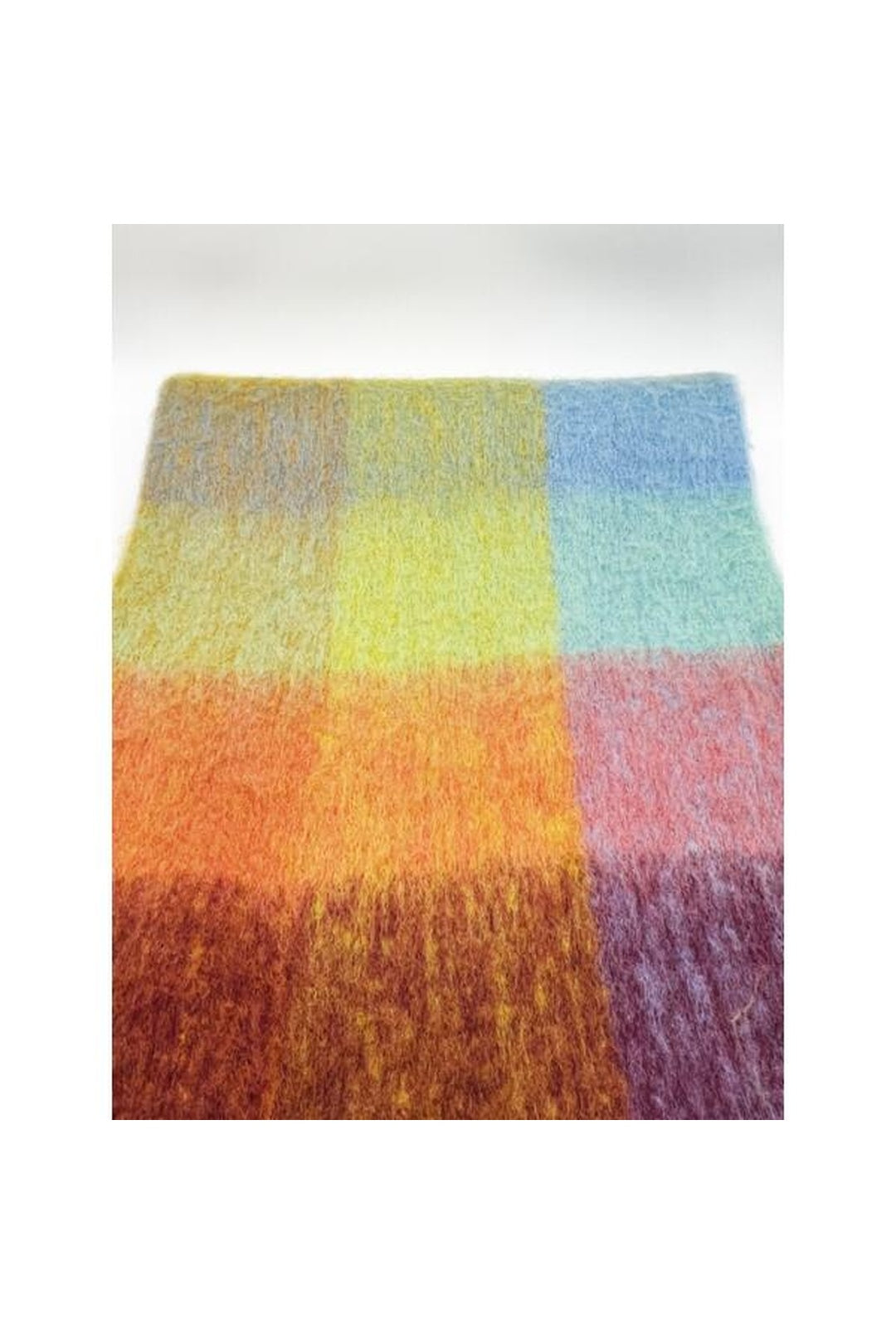 Multi Bright Checked Print Scarf, Image 3 of 4
