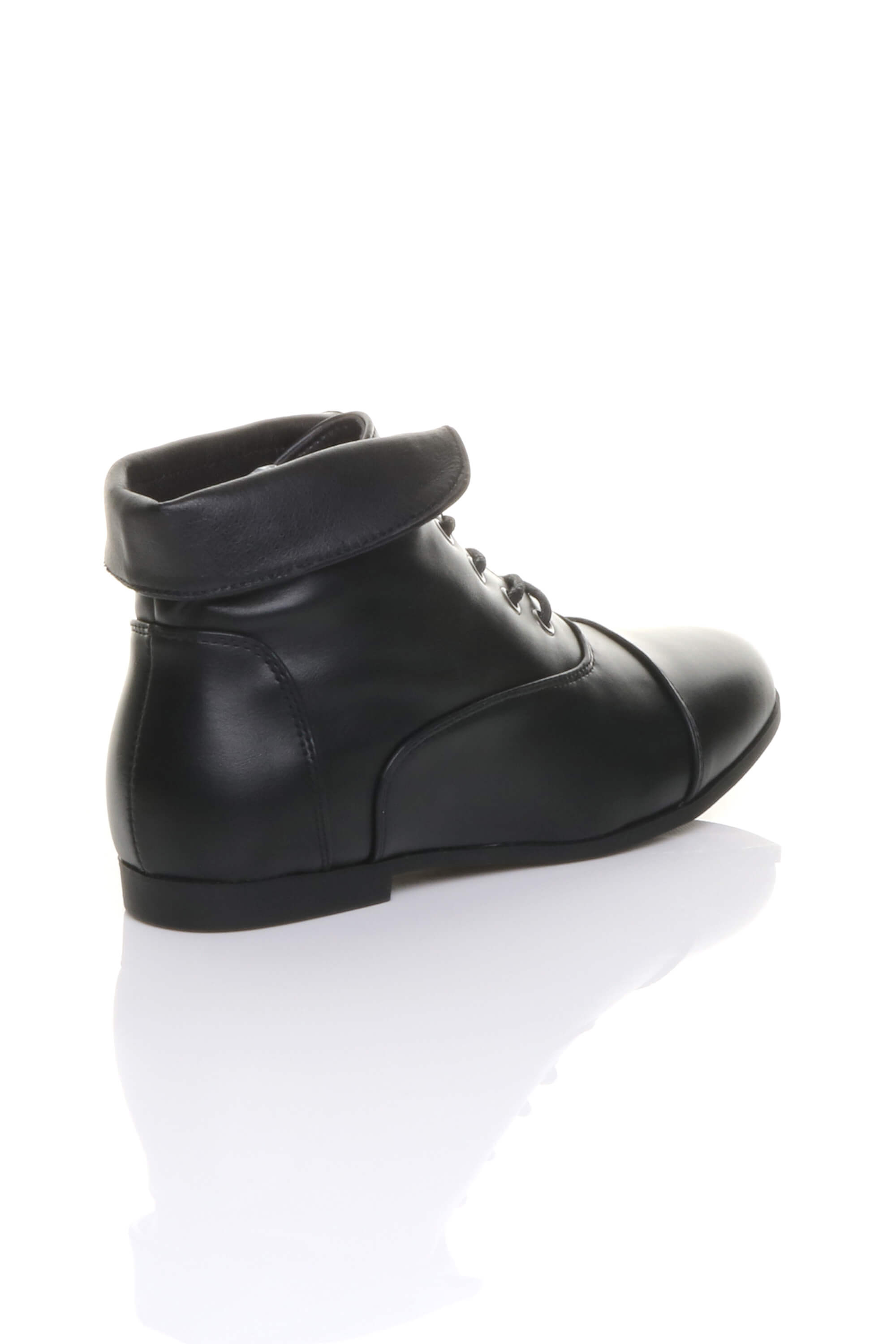 Black AJVANI Black Pixie Granny Ankle Boots, Image 4 of 5