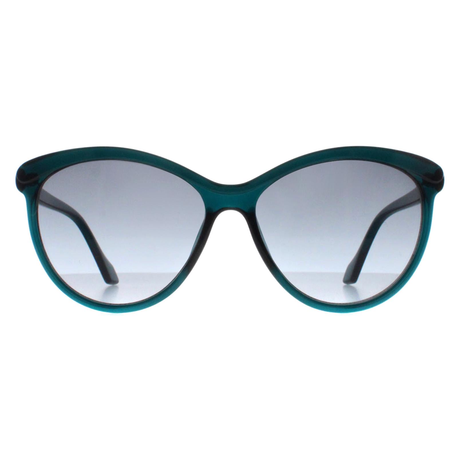 Blue Cat Eye Crystal Teal Grey Gradient CK19534S, Image 1 of 4