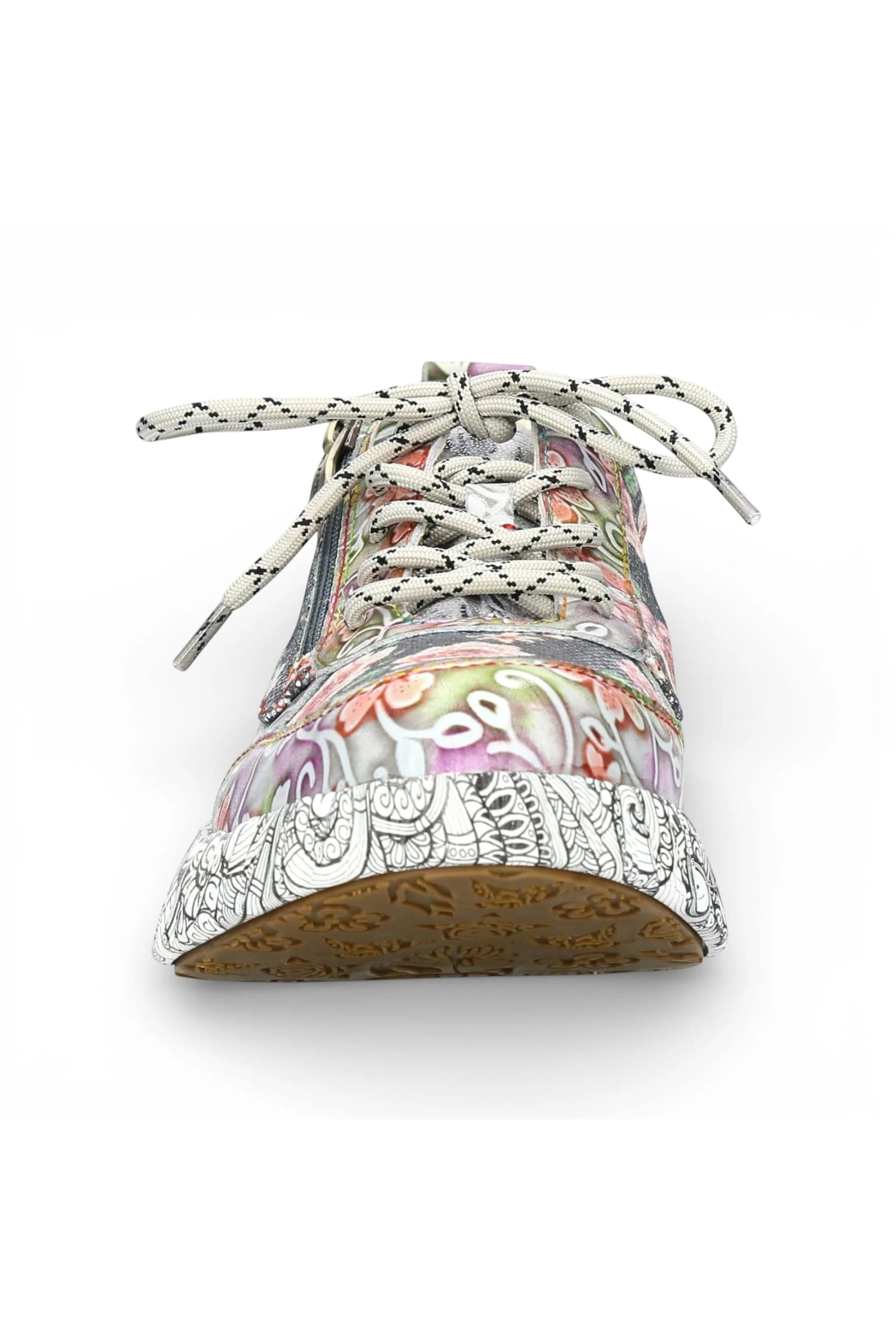 Grey Womens Platform Sneaker Shoes-Nikito 62, Image 2 of 8