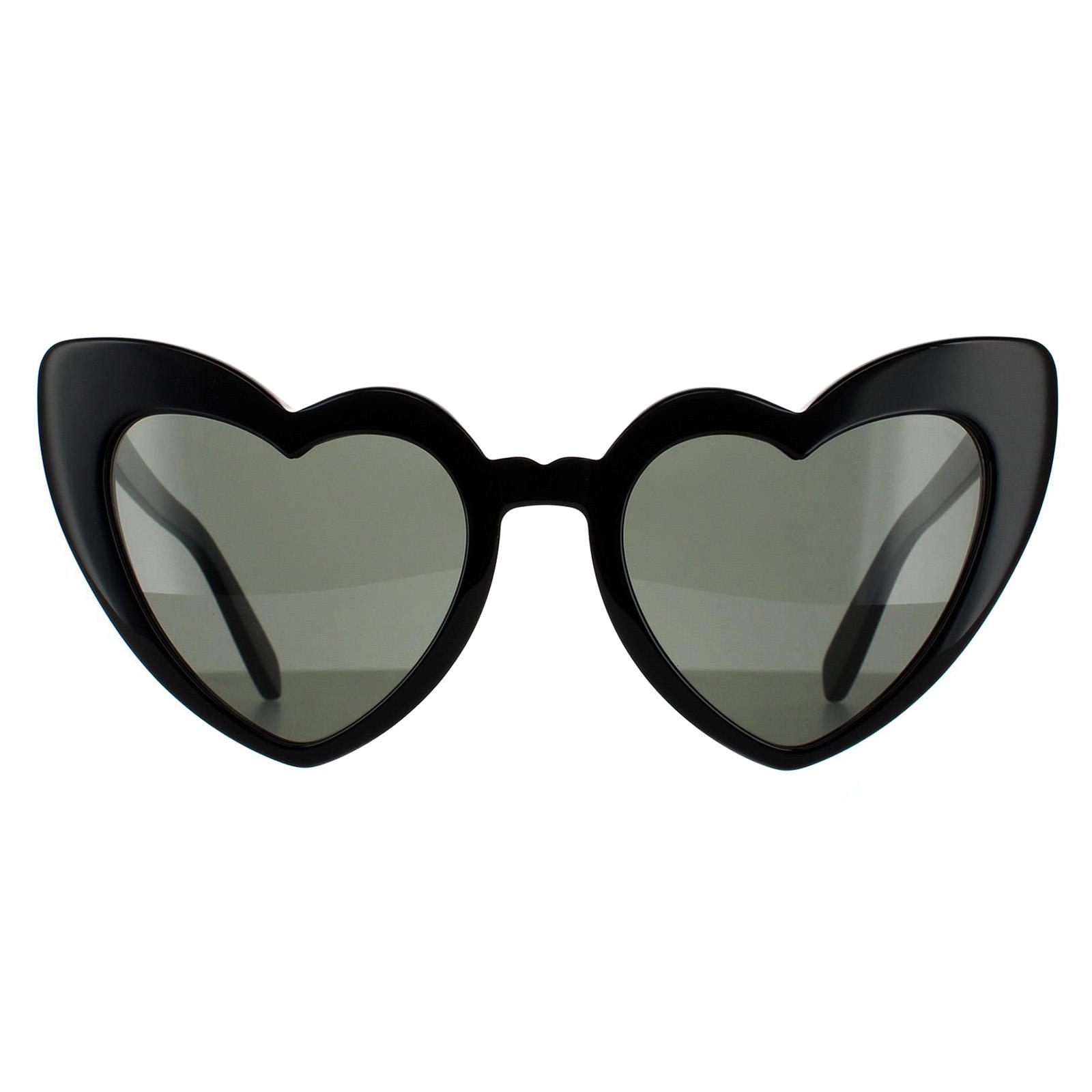 Black Saint Laurent Black Cat Eye Black Grey Sunglasses, Image 1 of 6