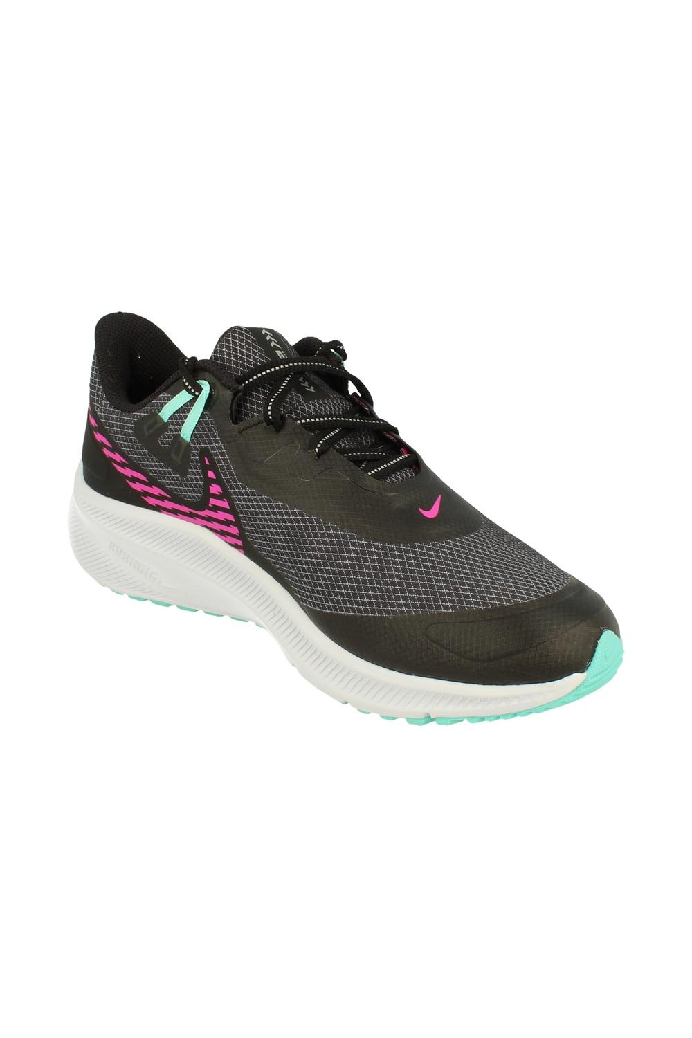 Black Nike Womens Quest 3 Shield Running Trainers, Image 5 of 6