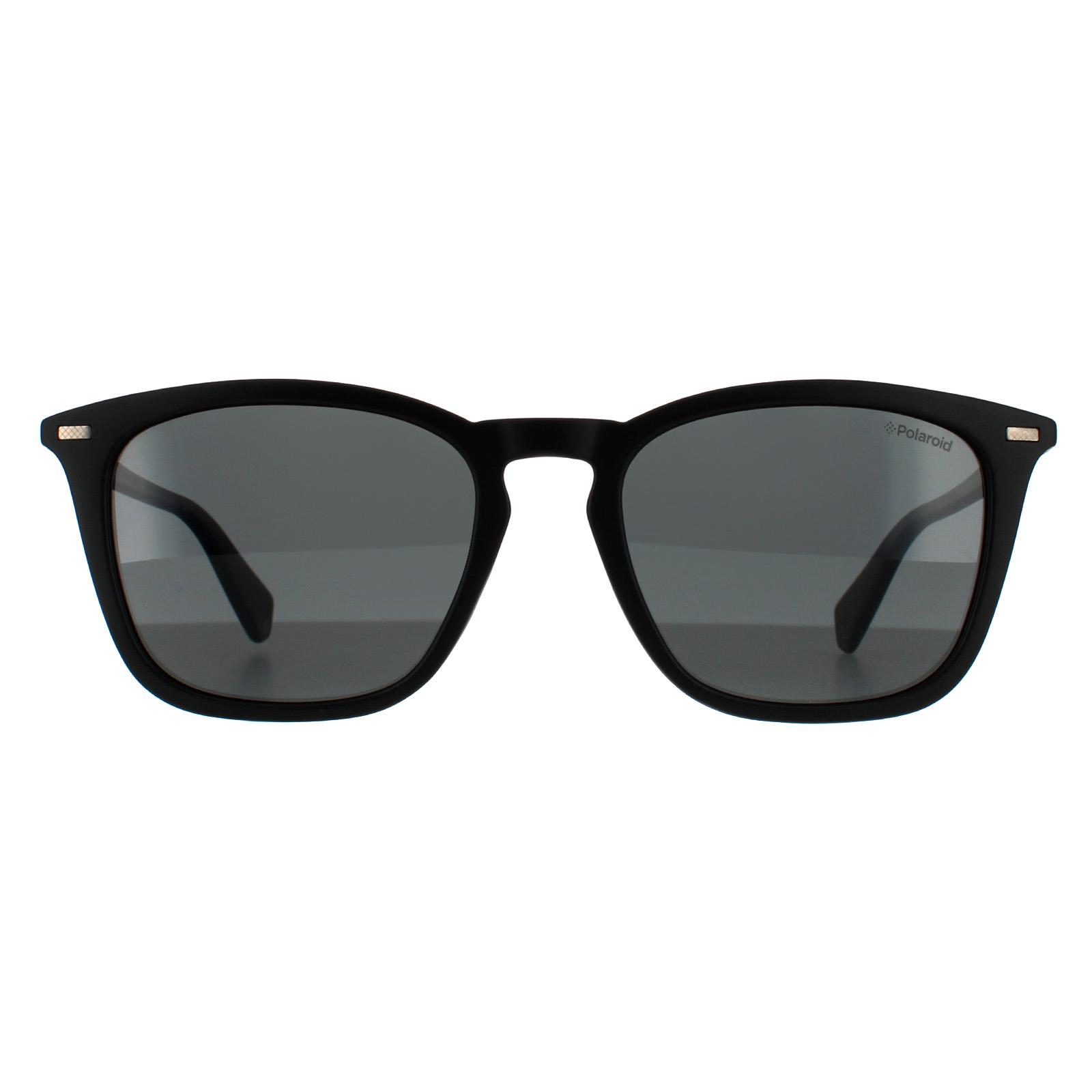 Black Polaroid Black Square Matte Black Grey Polarized 90041091, Image 1 of 4