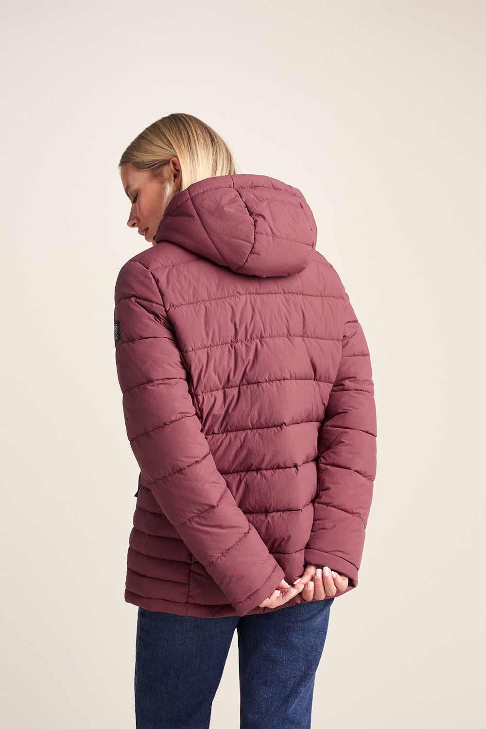 Burgundy Sleight Short Insulated Parka, Image 3 of 6