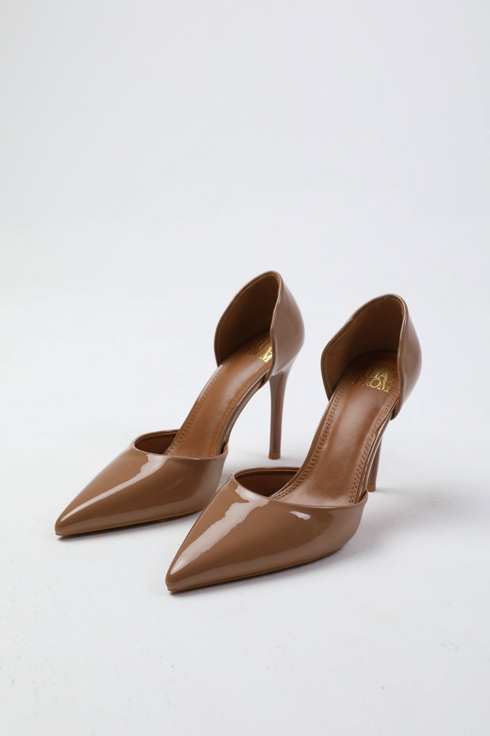 Mocha 'Aspen' Pointed Toe Stiletto High Heels, Image 2 of 4