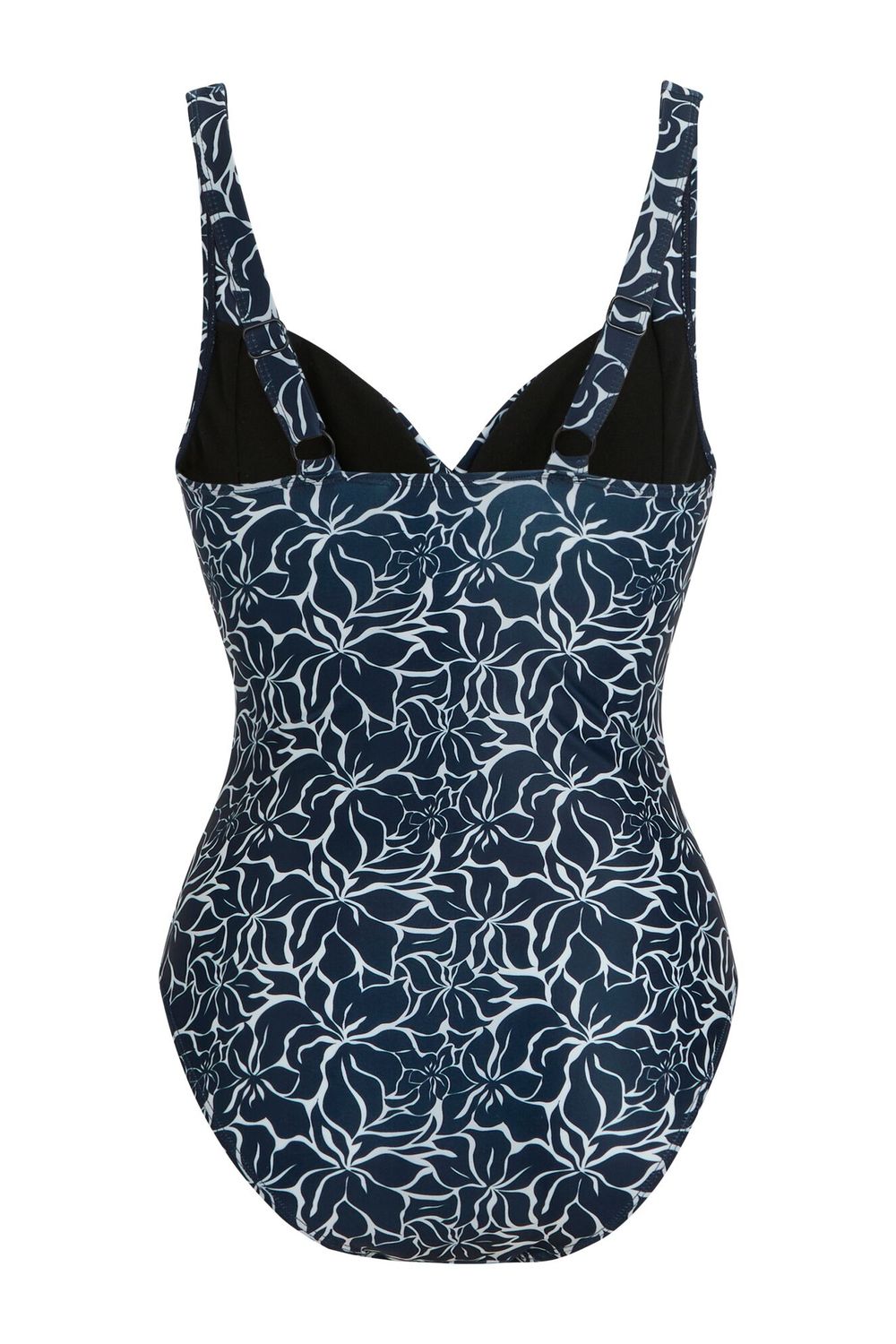 Navy Sakari Patterned One Piece Swimsuit, Image 2 of 5