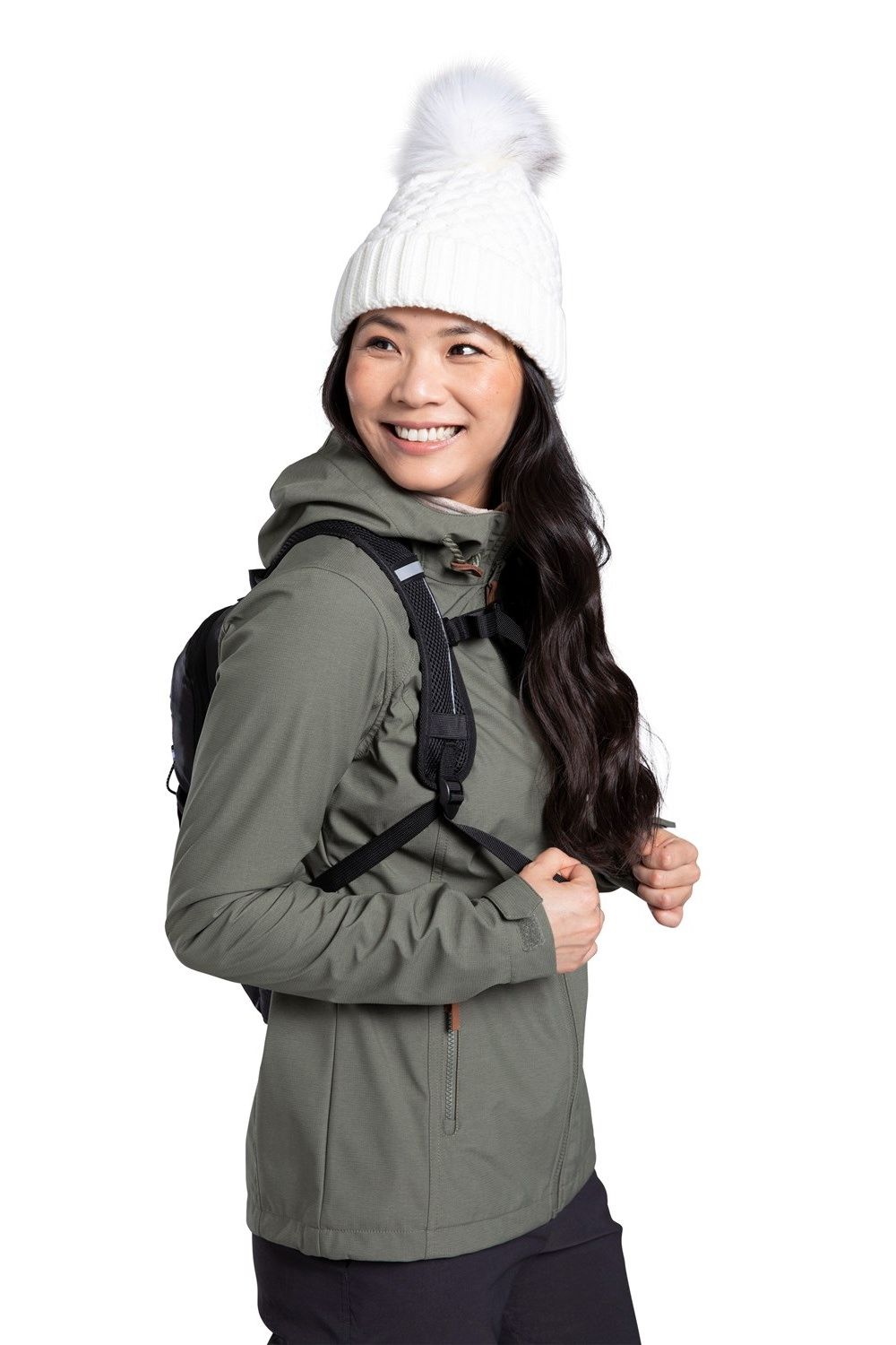 Khaki Iona Soft Shell Jacket, Image 3 of 8