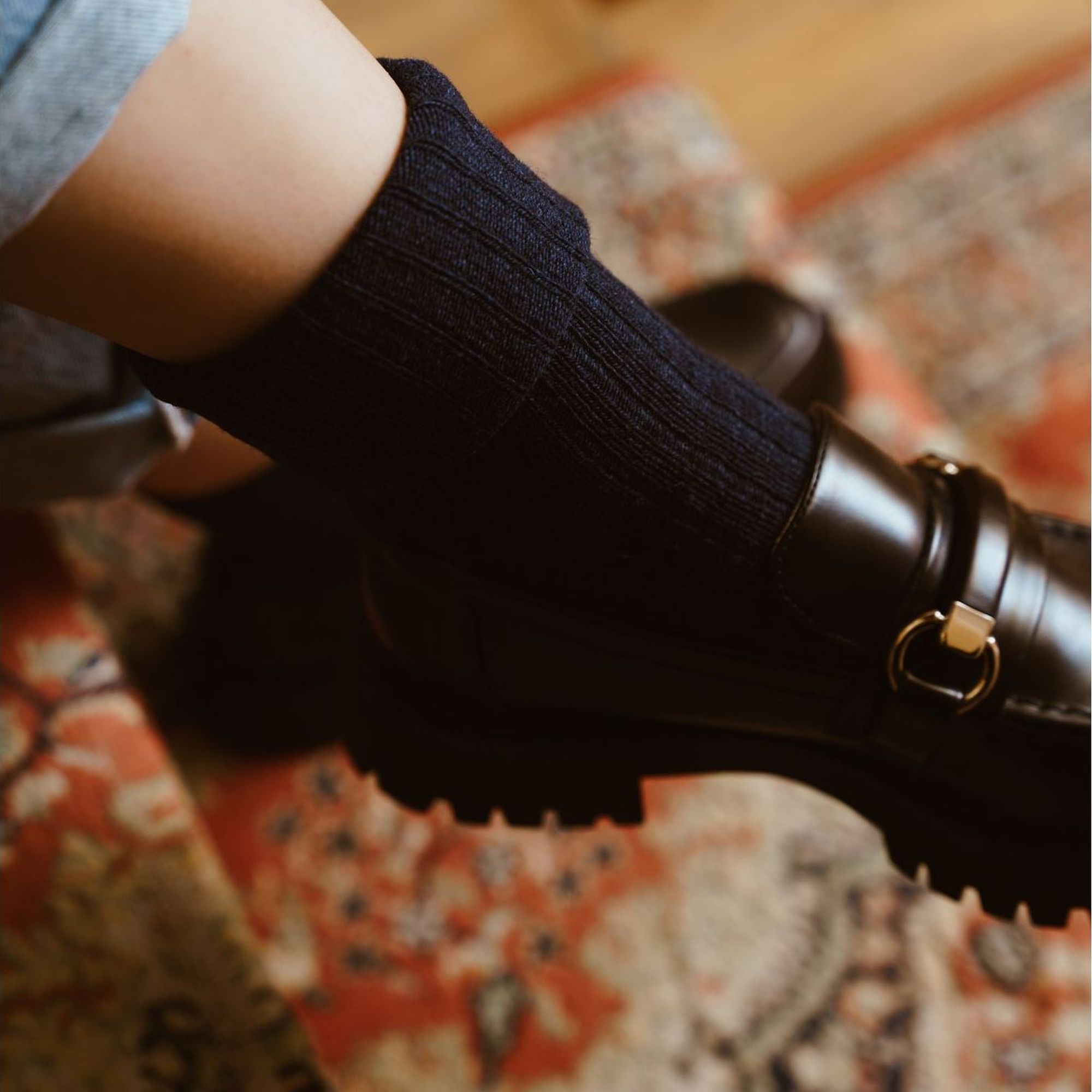 Black 3 Pack Original Wool Dress Socks, Image 3 of 5