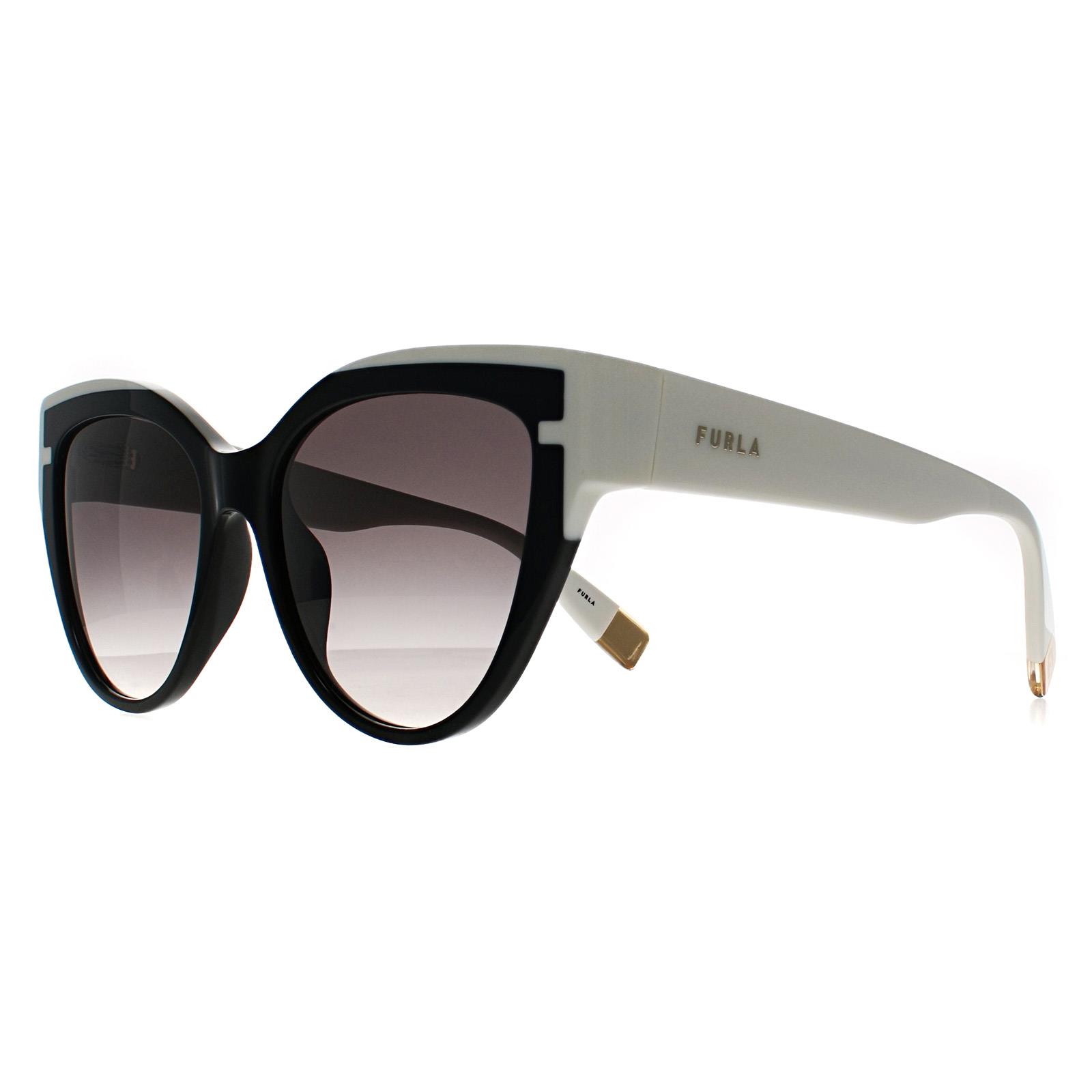Multi Furla Multi Cat Eye Shiny Black Grey Gradient SFU694, Image 2 of 3