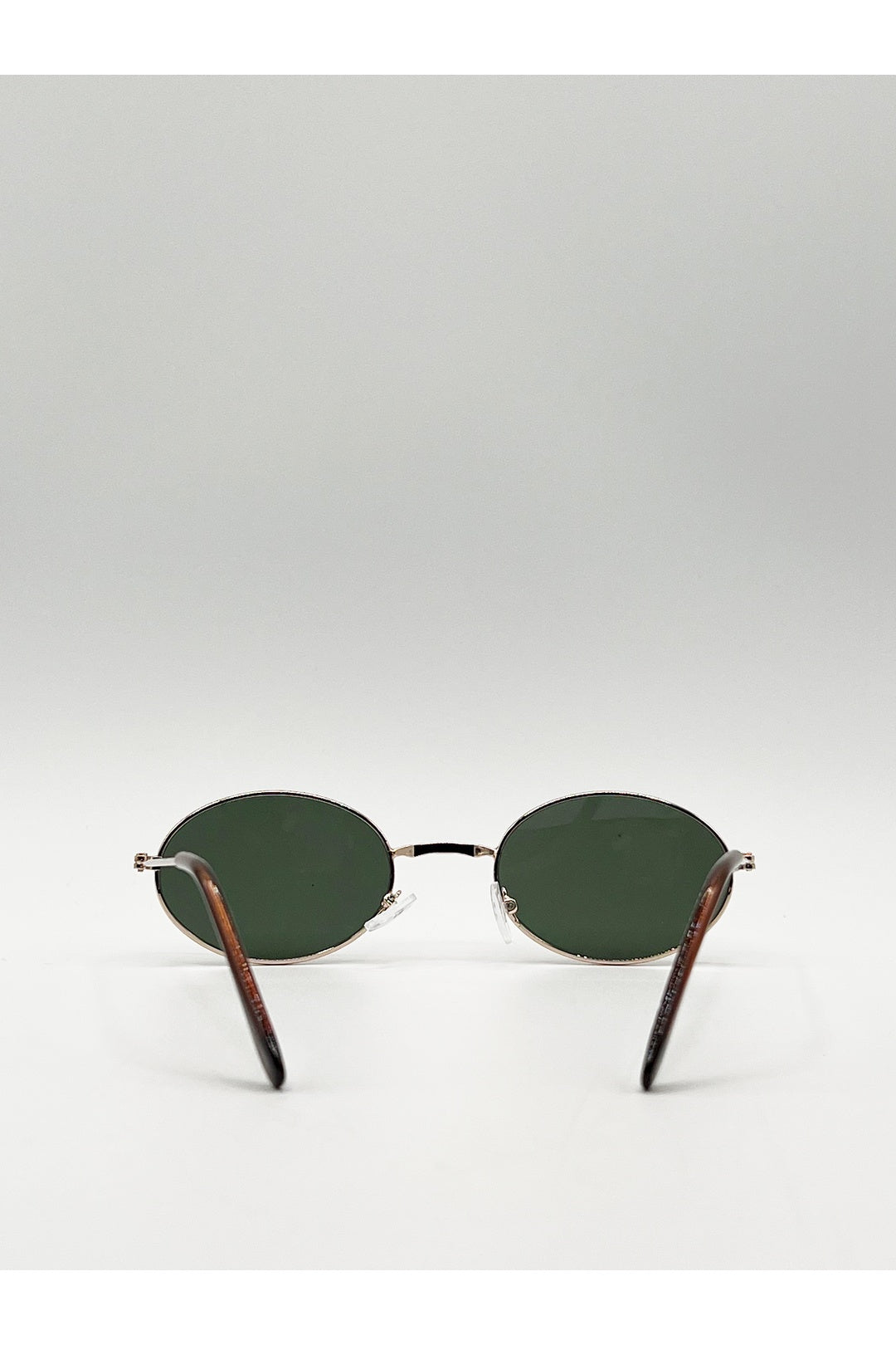 Gold Retro Round Sunglasses, Image 5 of 5
