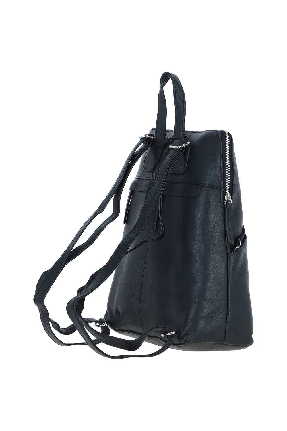 Black Ashwood Leather Black 'Westminster' Real Leather Backpack, Image 4 of 4