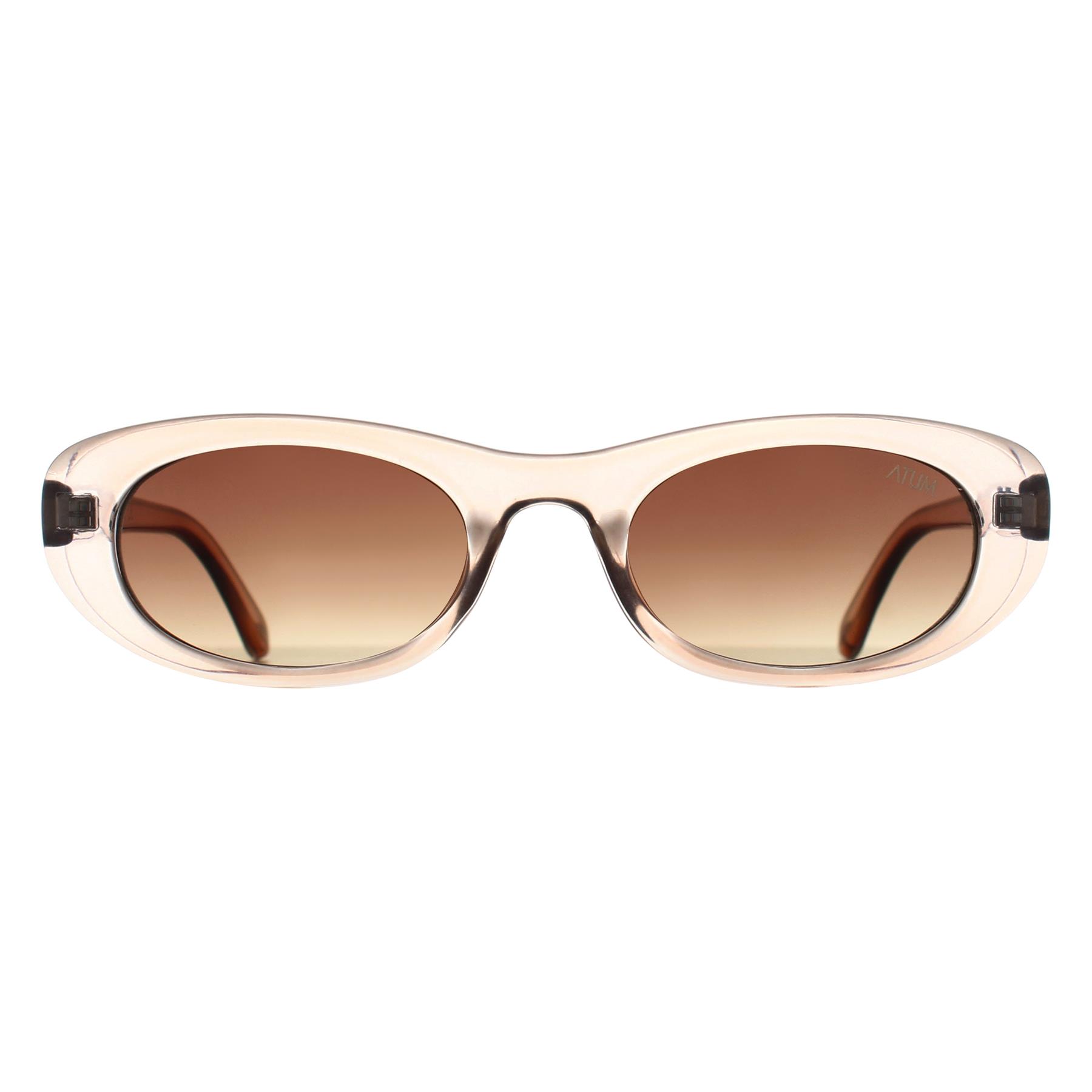 Brown Atum Brown Oval Shiny Transparent Beige Silver Brown Gradient Noctis, Image 1 of 3
