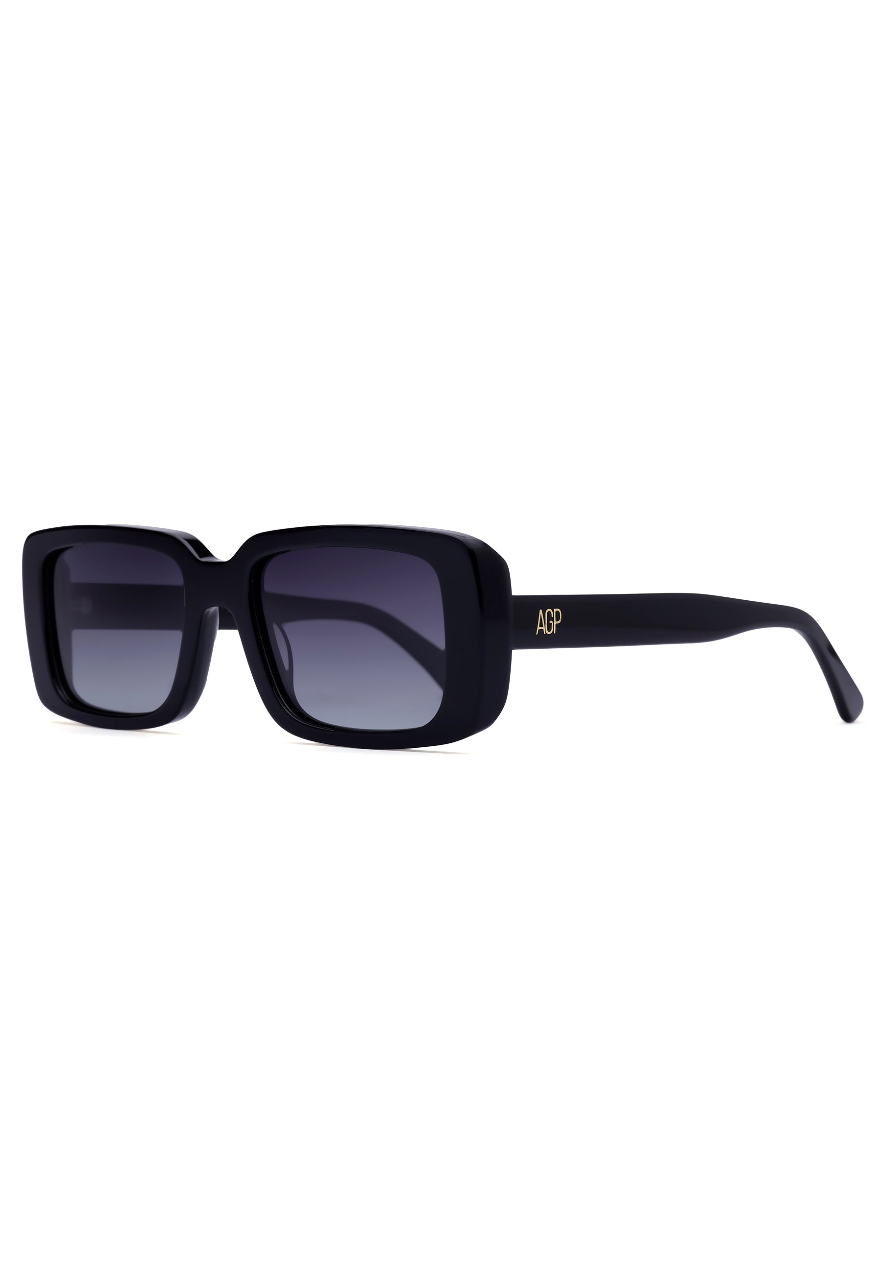 Purple Retro-Inspired Bold Rectangle Sunglasses