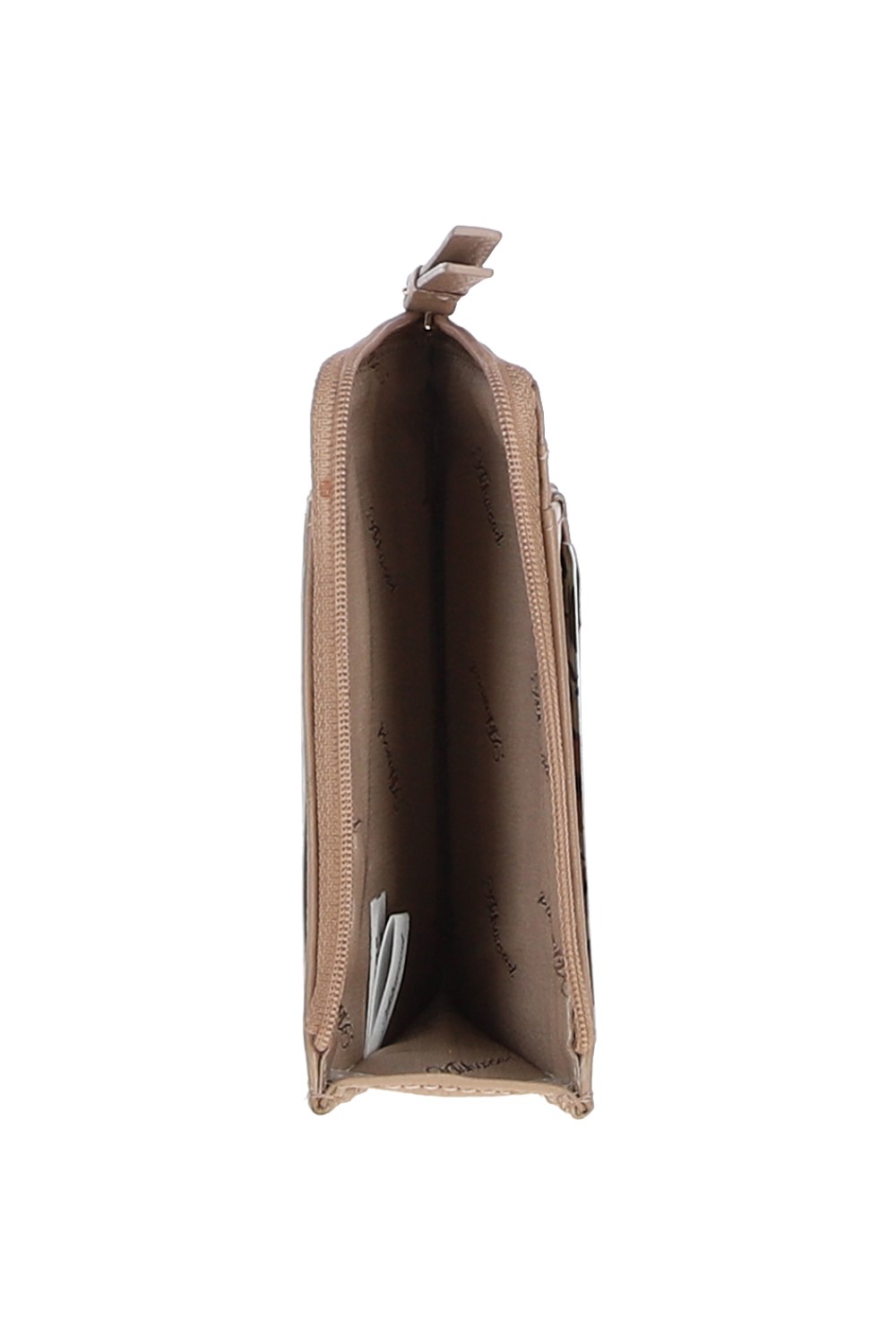 Beige Real Leather Small Purse with RFID Protection, Image 4 of 4