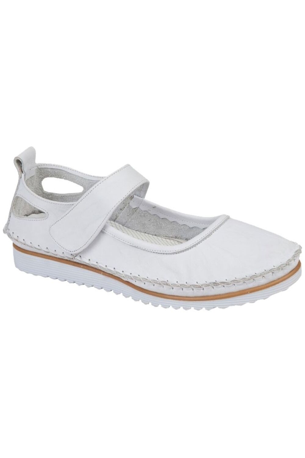 White Softie Leather Casual Shoes, Image 1 of 2