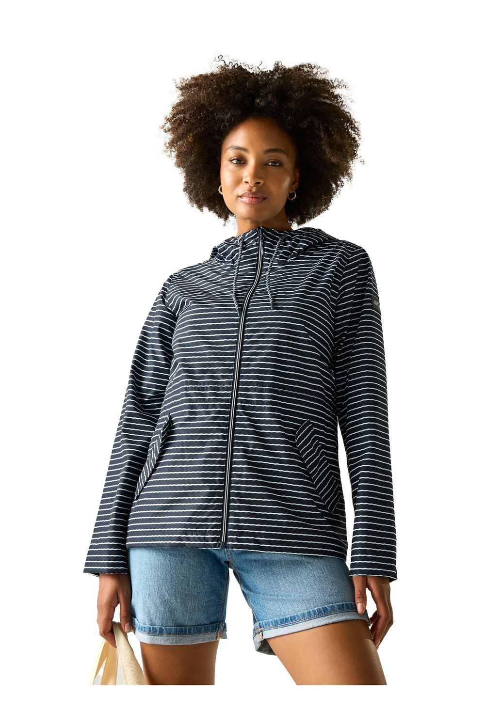 Multi Bayletta Contrast Striped Waterproof Jacket, Image 4 of 4