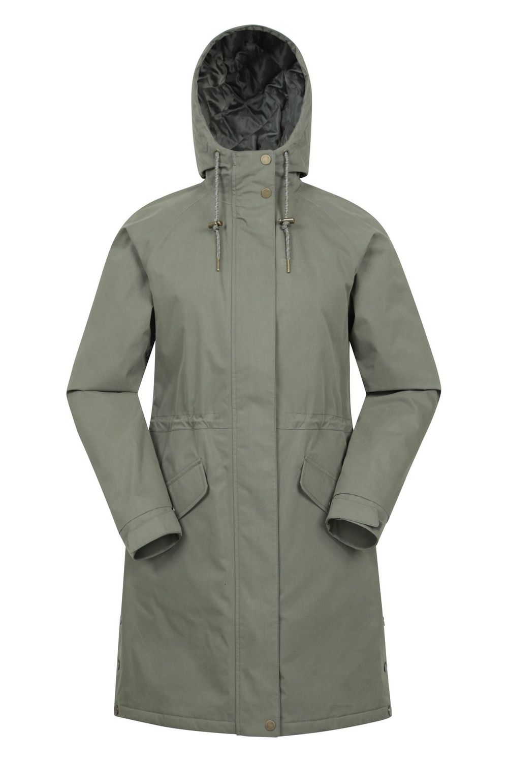 Khaki Polperro Lightweight Padded Waterproof Jacket, Image 1 of 4