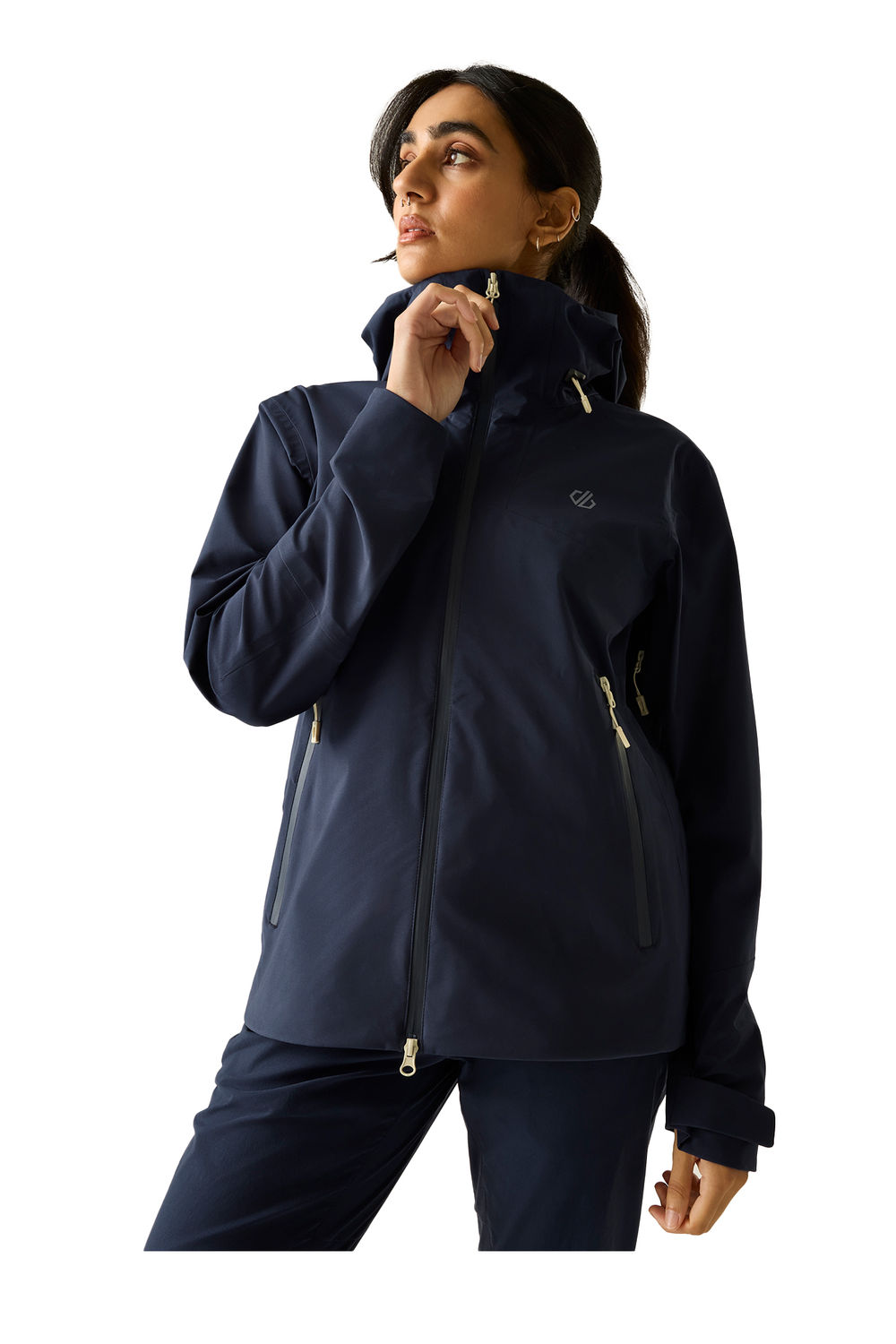 Navy Haik 3 Layer Jacket, Image 1 of 4