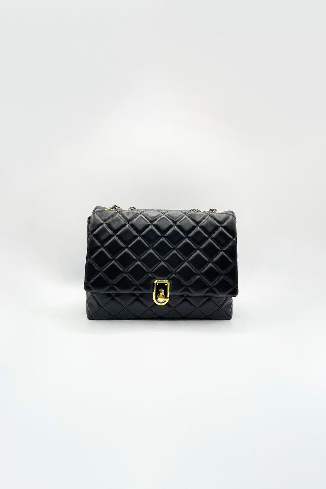 Black Luxury Quilted Shoulder Handbag, Image 2 of 4