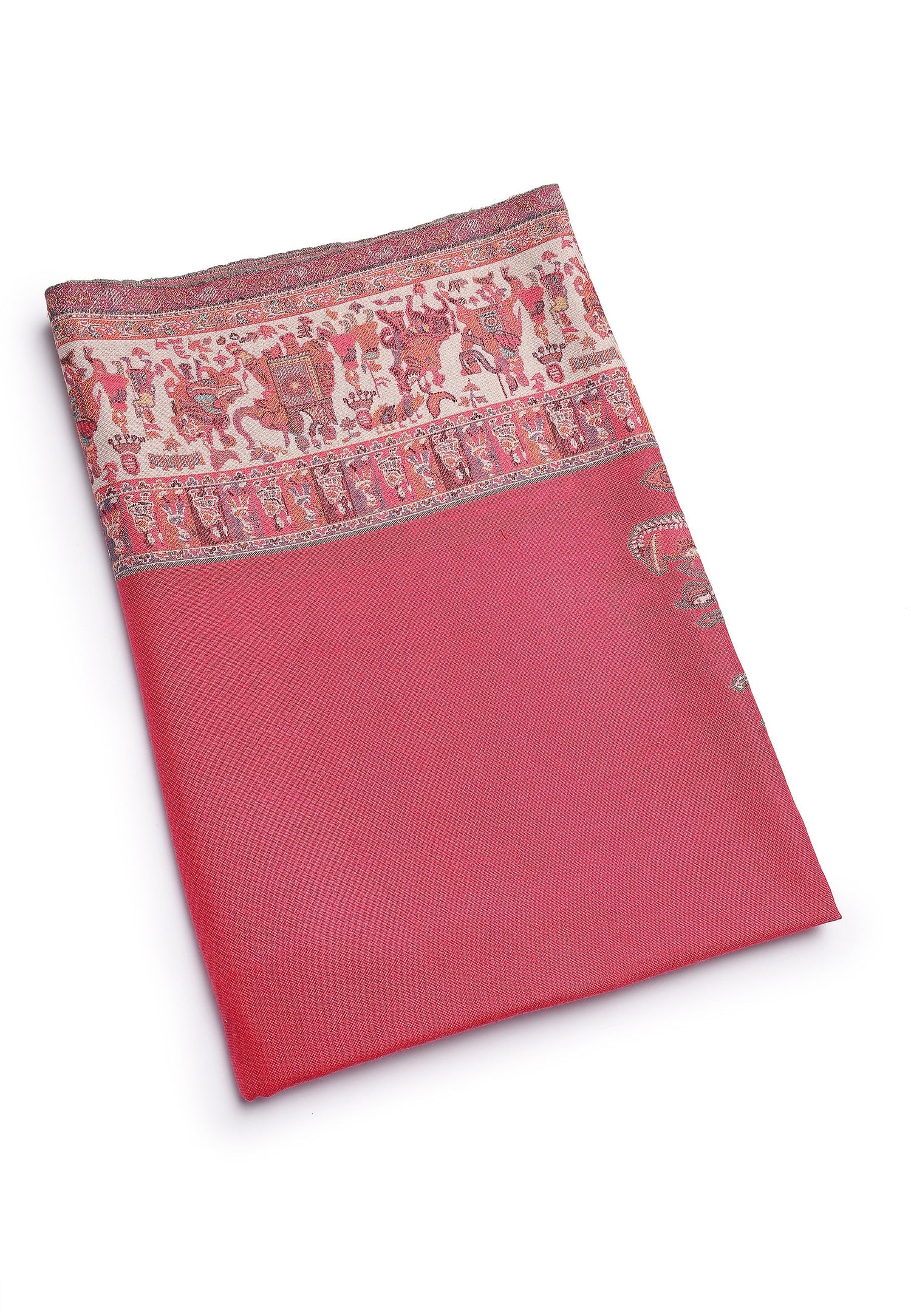 Multi Kashmiri Jamawar Scarf, Image 2 of 2